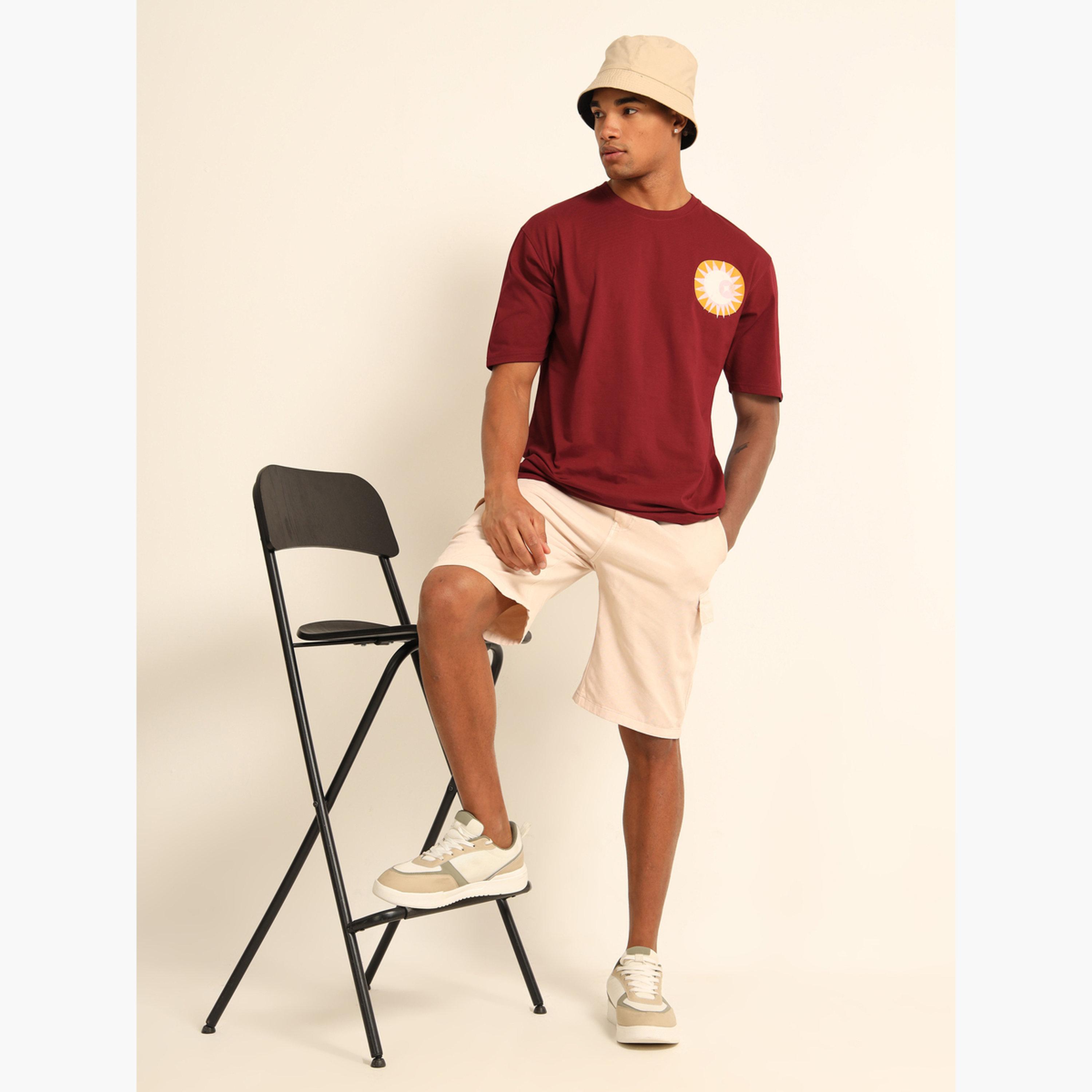 Bushirt Maroon Printed Oversized T-Shirt-men-clothing-tshirtsandpolos-tshirts-image-7