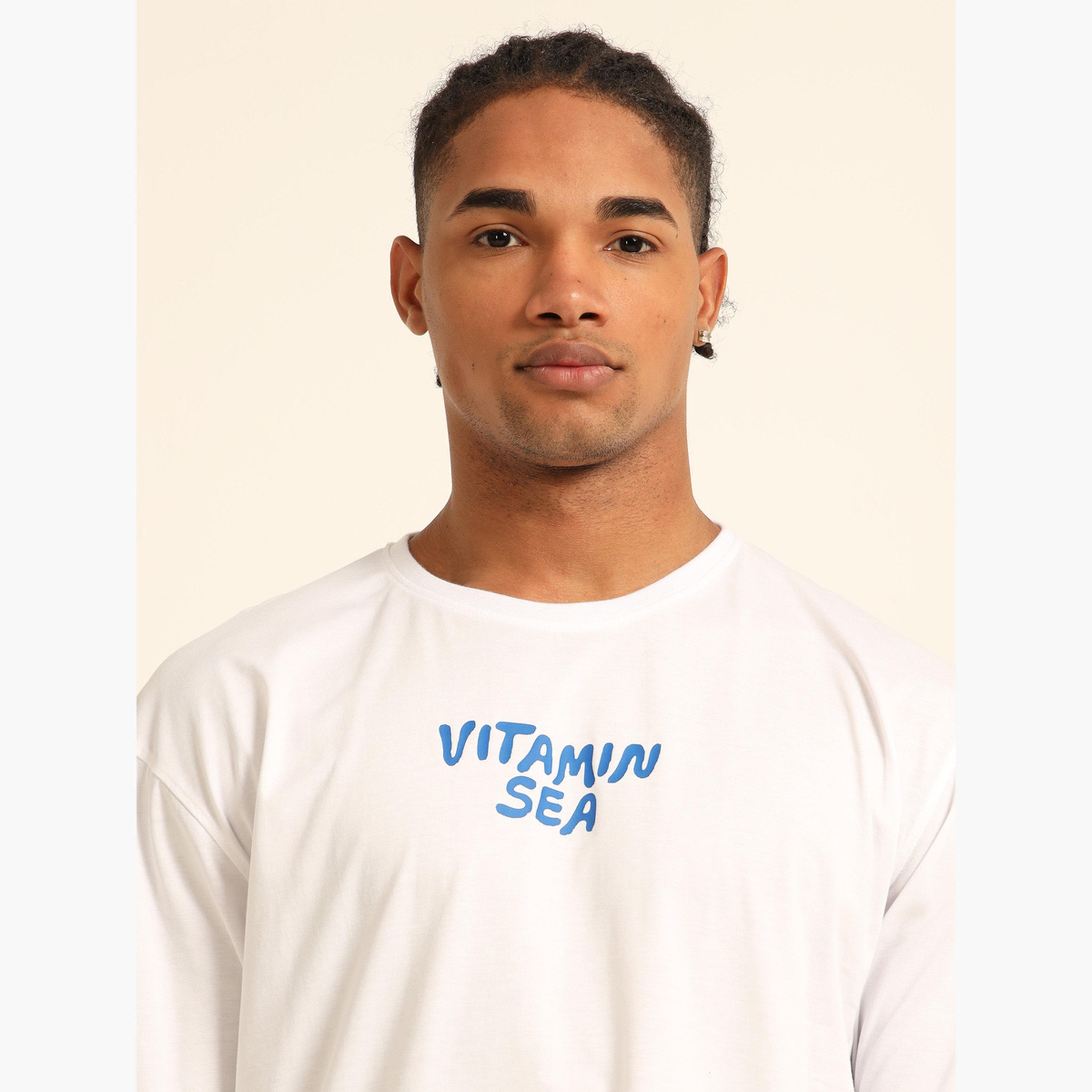 Bushirt Men White Vitamin Sea Oversized T-Shirt-men-clothing-tshirtsandpolos-tshirts-image-4