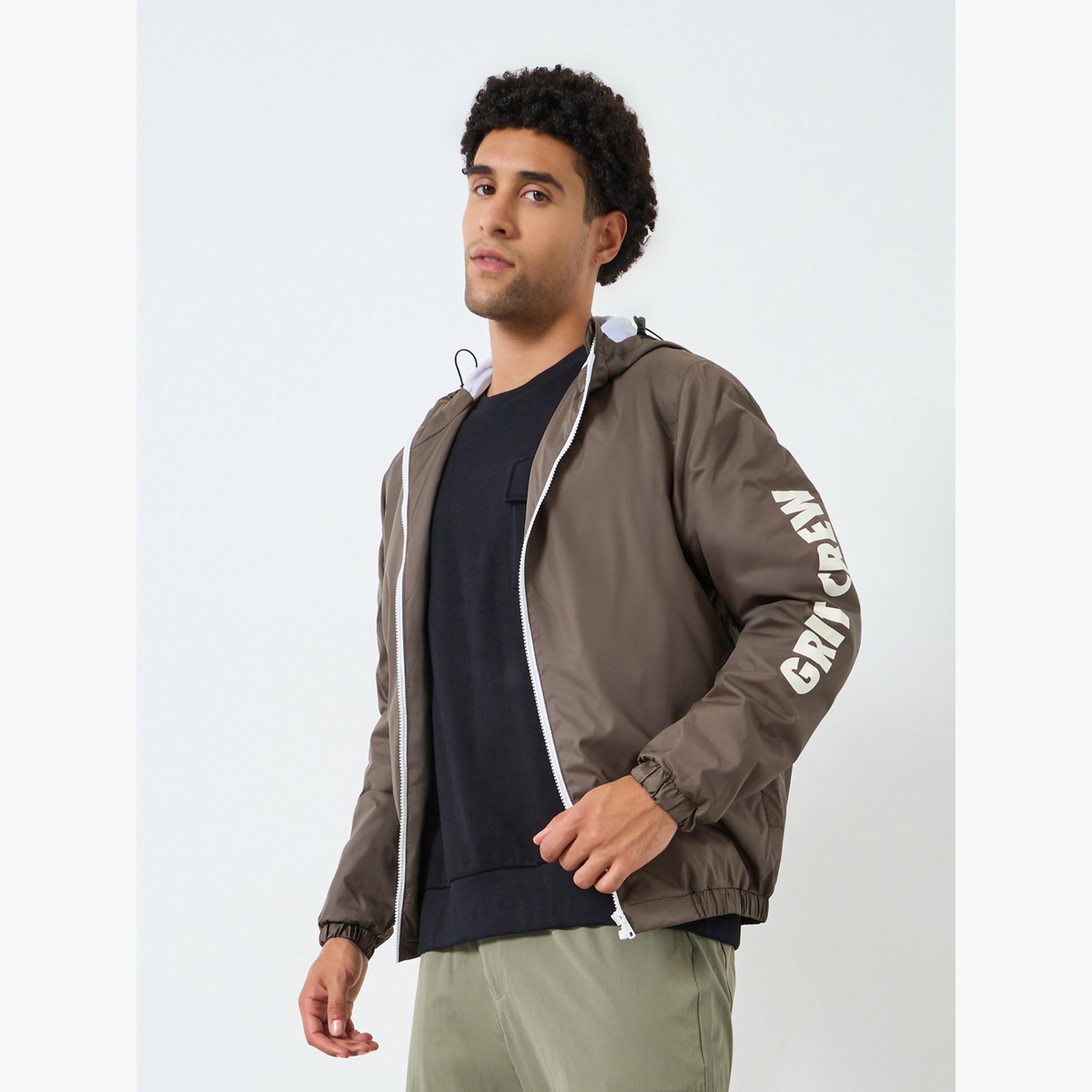 Styli Men Oversized Fit Printed Windcheater Jacket-men-clothing-jacketsandblazers-jackets-image-1
