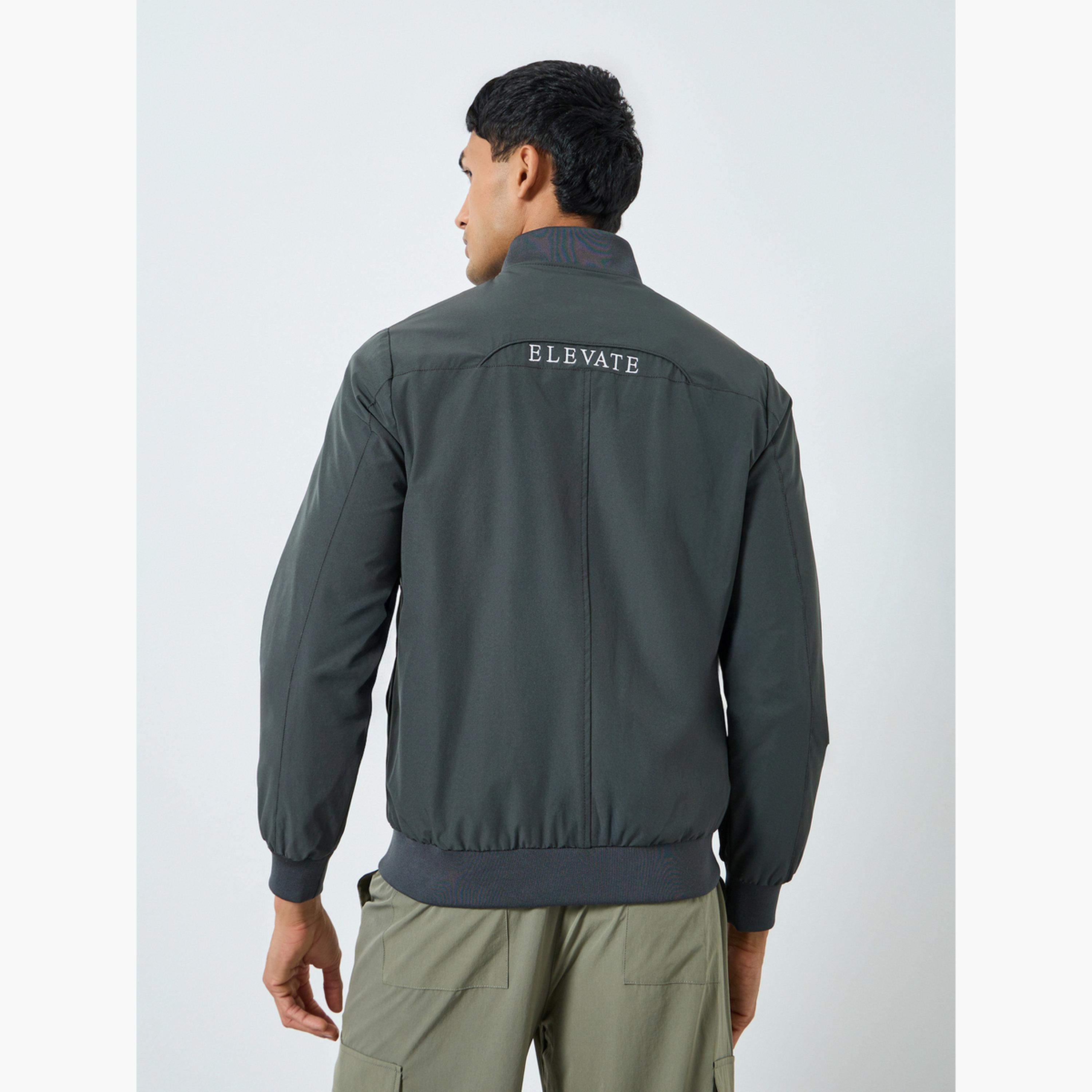 Styli Men Oversized Fit Solid Bomber Jacket-men-clothing-jacketsandblazers-jackets-image-5