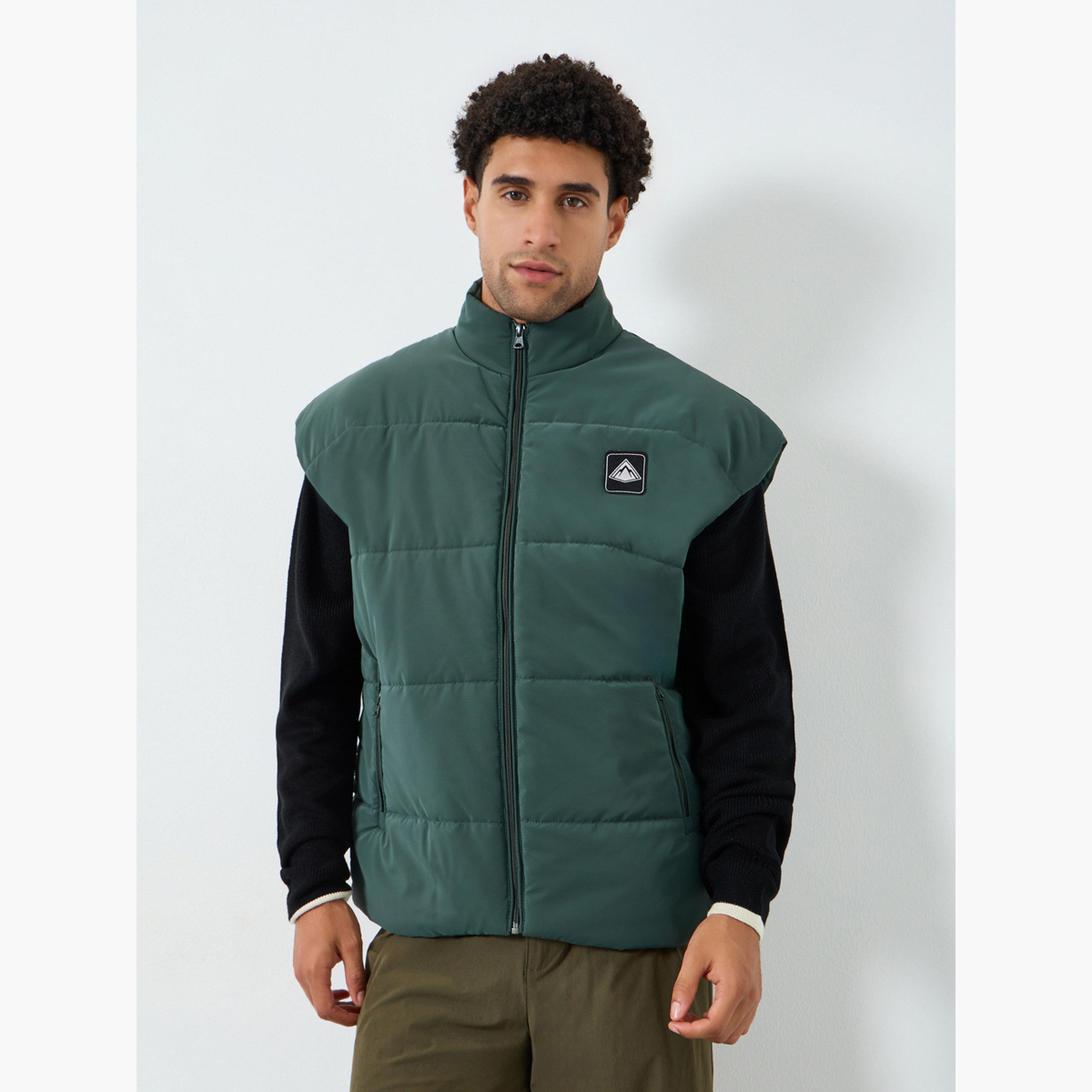 جاكيت منفوخ سادة بقصة مريحة-men-clothing-jacketsandblazers-jackets-image-1