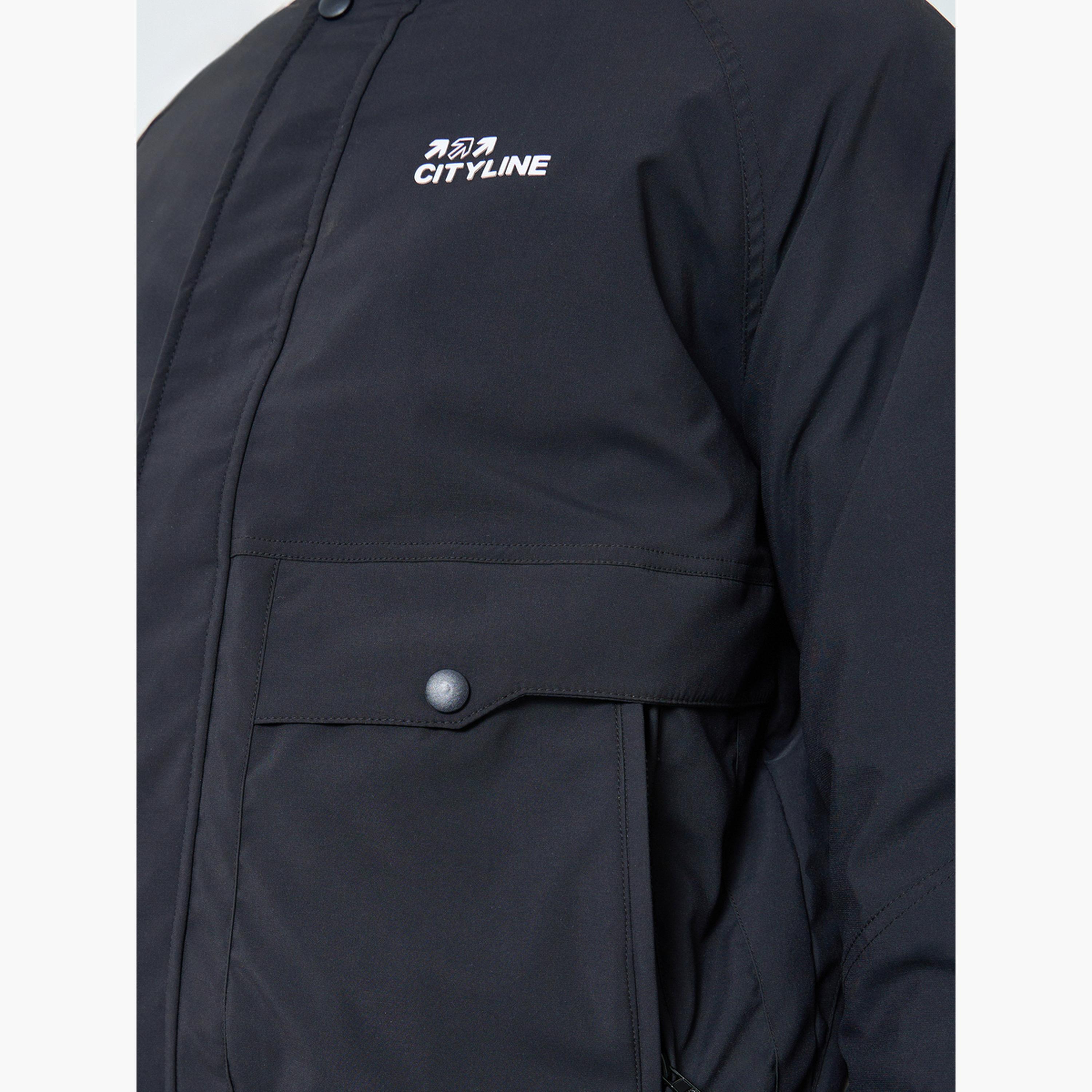 Styli Men Black Solid Zip-Up Jacket-men-clothing-jacketsandblazers-jackets-image-6