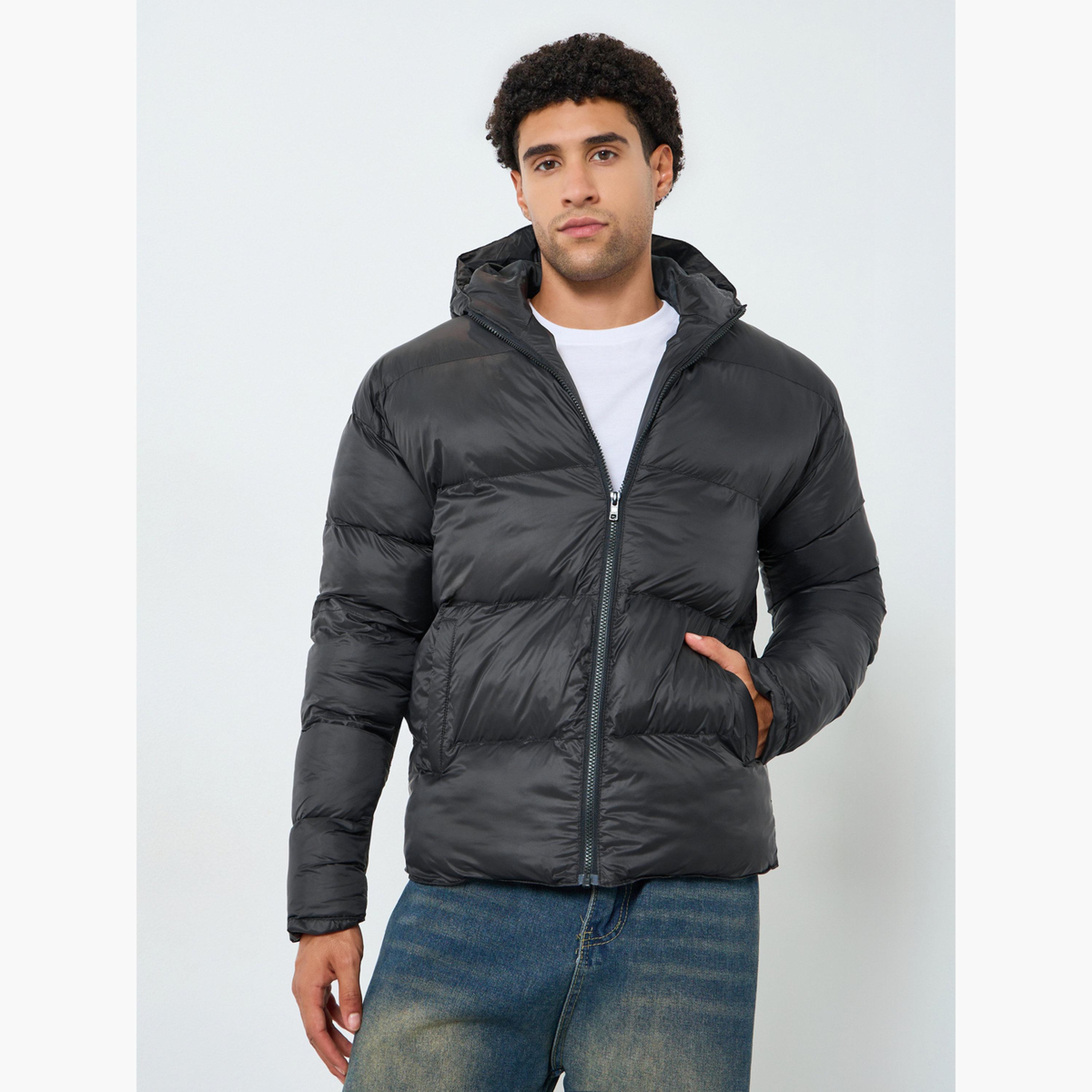 جاكيت منفوخ سادة بقصة مريحة-men-clothing-jacketsandblazers-jackets-image-1