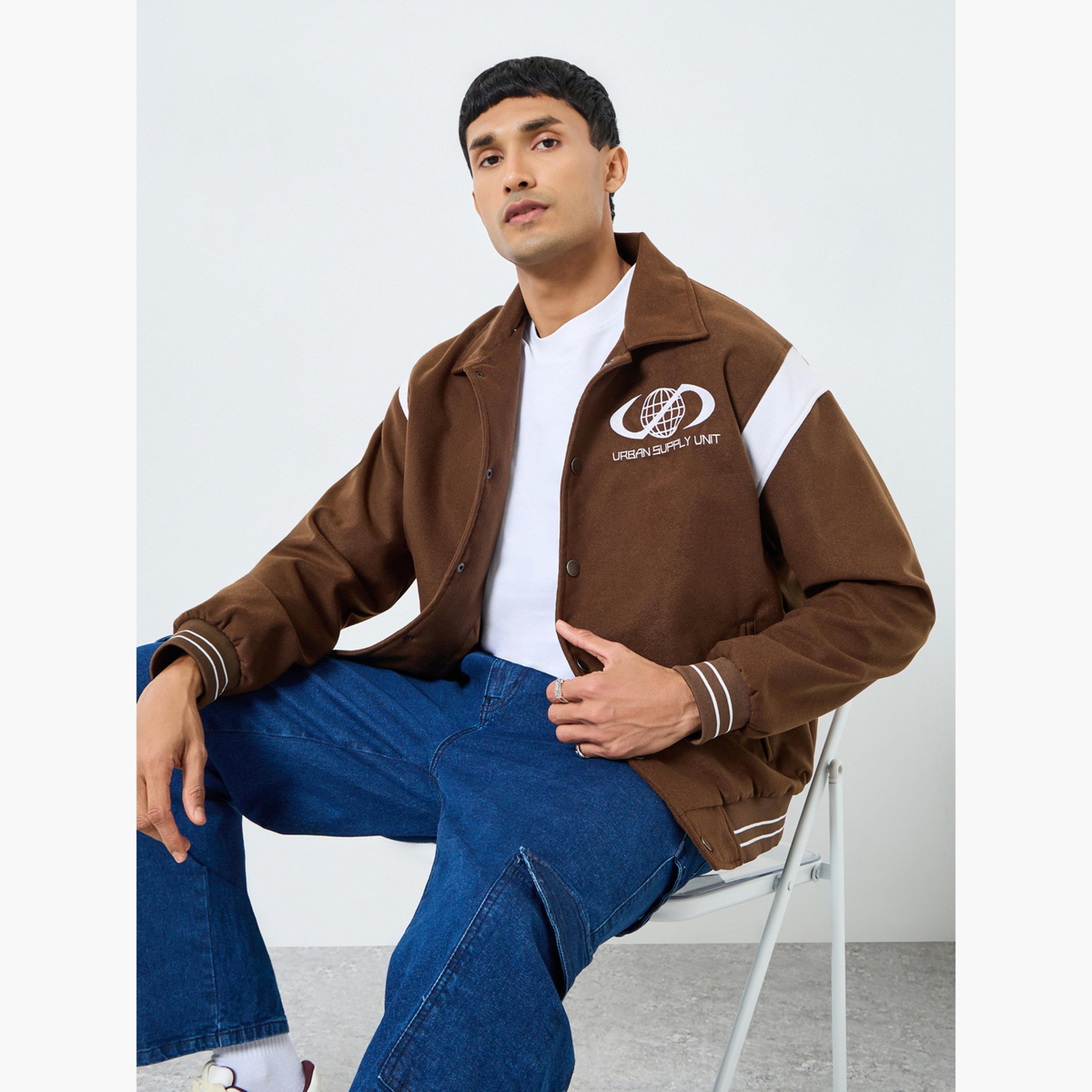 Styli Men Relaxed Varsity Jacket with Graphic Patchwork-men-clothing-jacketsandblazers-jackets-image-3