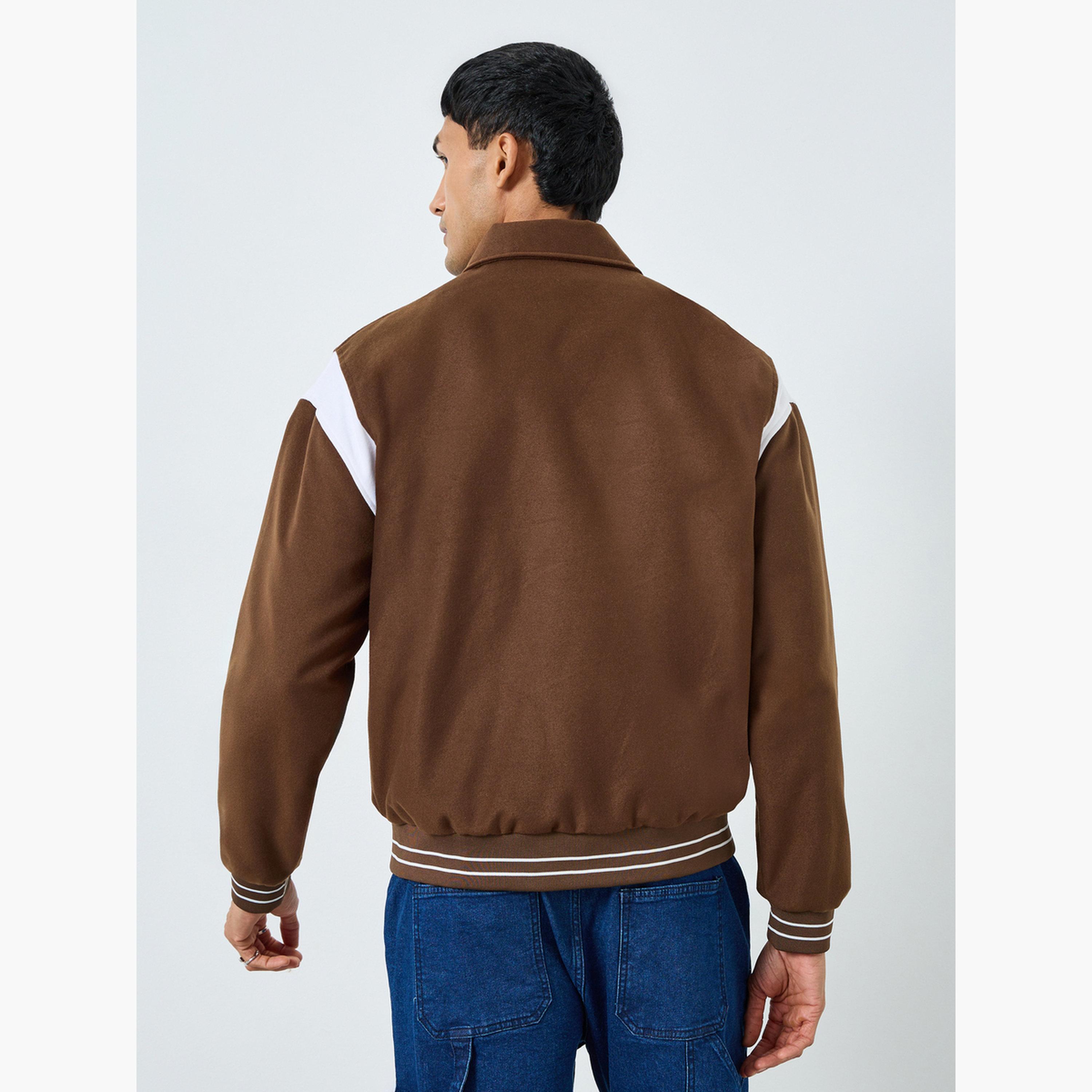 Styli Men Relaxed Varsity Jacket with Graphic Patchwork-men-clothing-jacketsandblazers-jackets-image-4