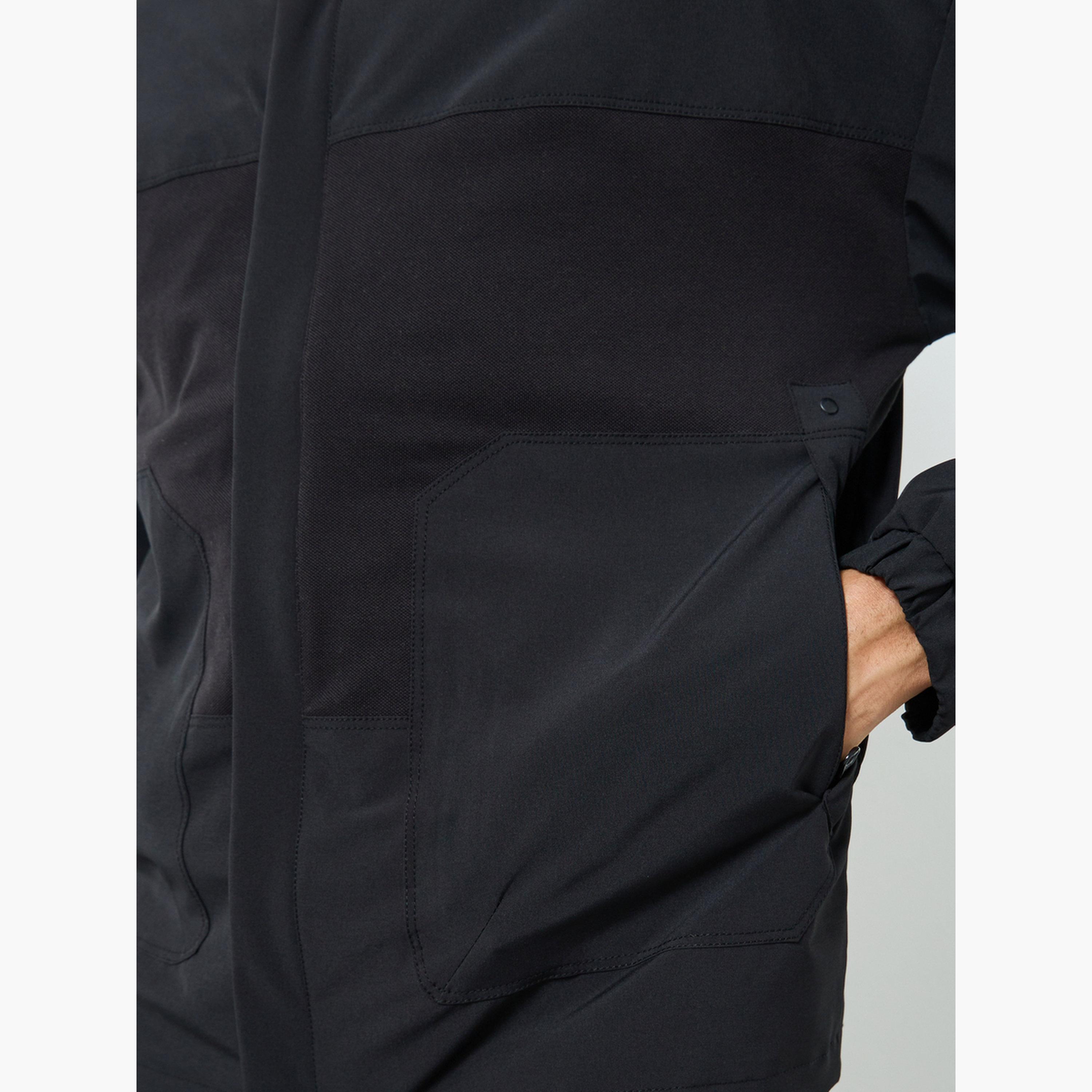 Styli Men Black Solid Zip-Up Jacket-men-clothing-jacketsandblazers-jackets-image-5