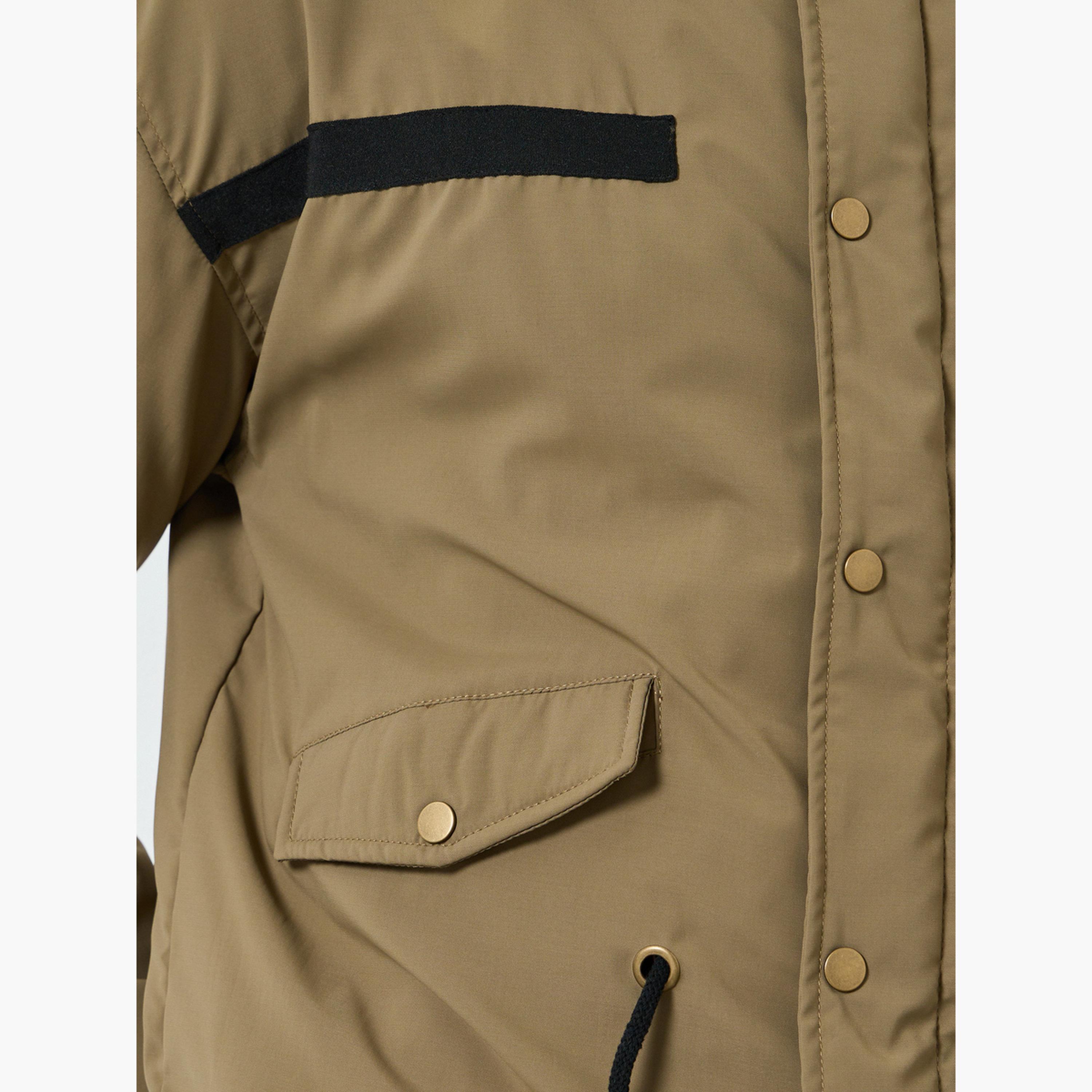 Styli Men Grey Zip-Up Solid Relaxed Jacket-men-clothing-jacketsandblazers-jackets-image-5