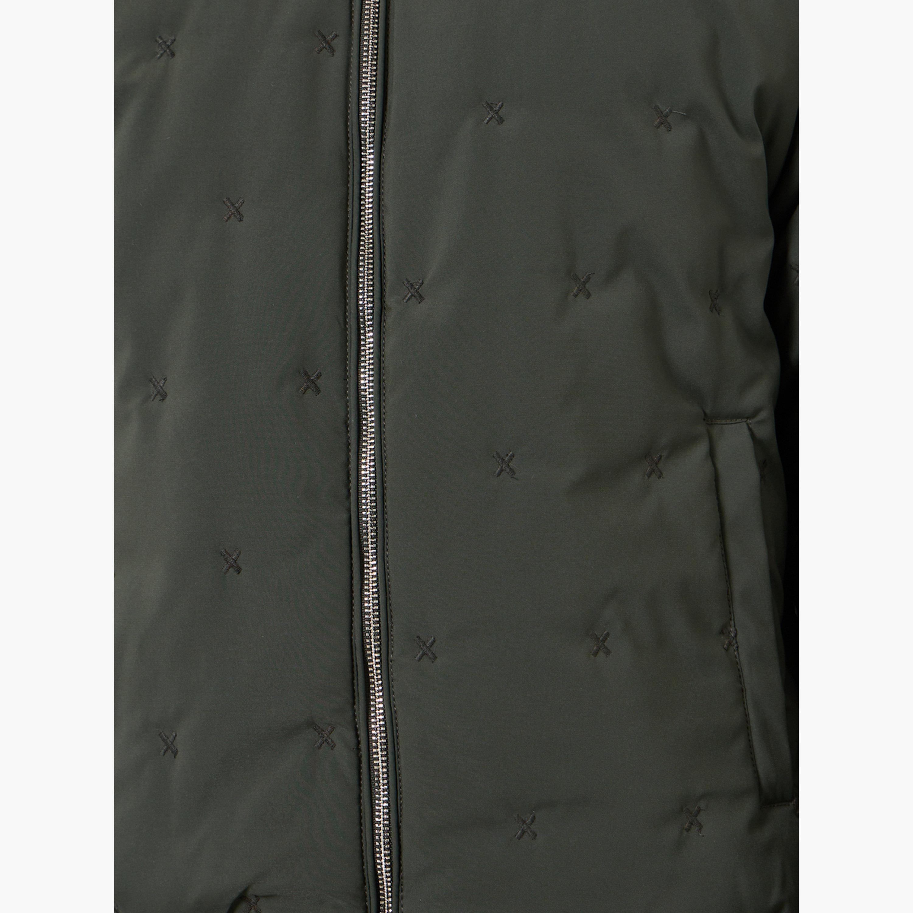 Styli Men Green Relaxed Quilted Bomber Jacket-men-clothing-jacketsandblazers-jackets-image-4