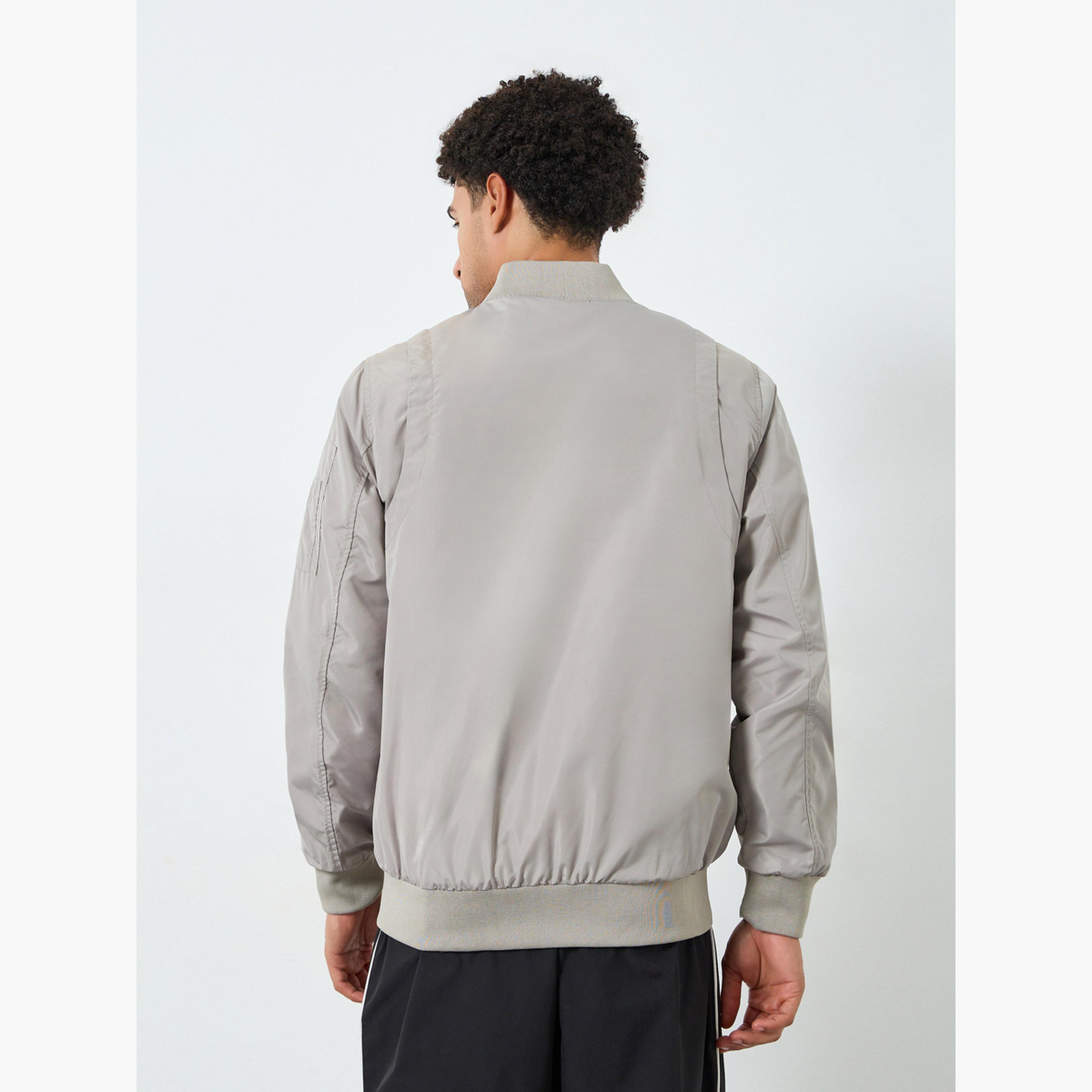 Styli Men Oversized Fit  Zip-Up Bomber Jacket-men-clothing-jacketsandblazers-jackets-image-4