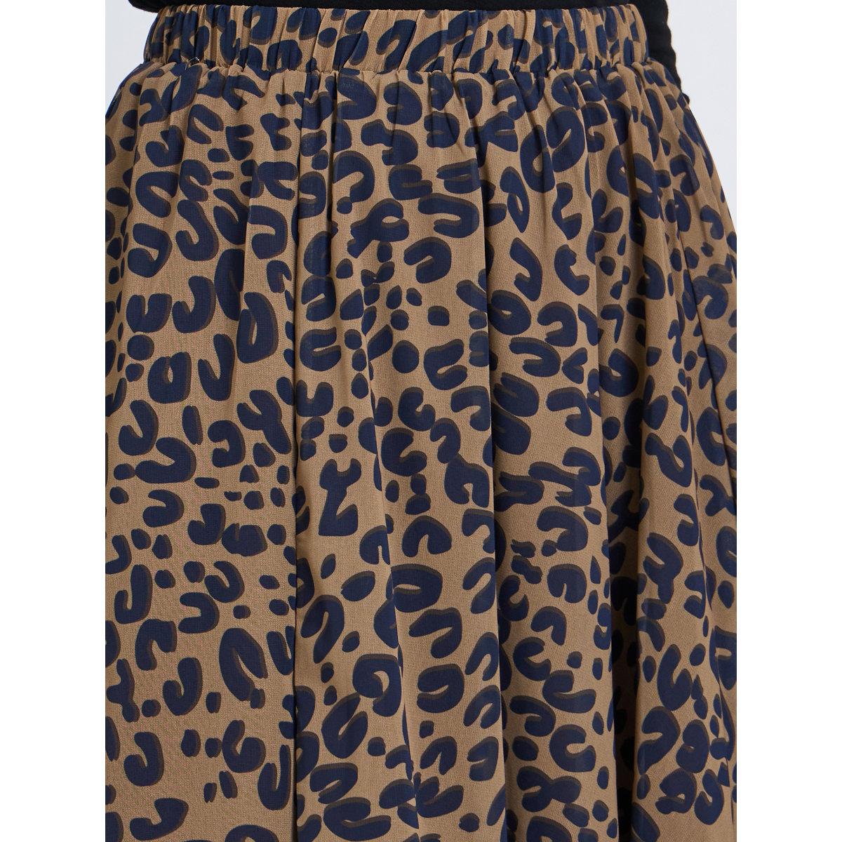 Take Two Women's Leopard Print A-Line Chiffon Maxi Skirt-women-clothing-bottoms-skirts-image-3