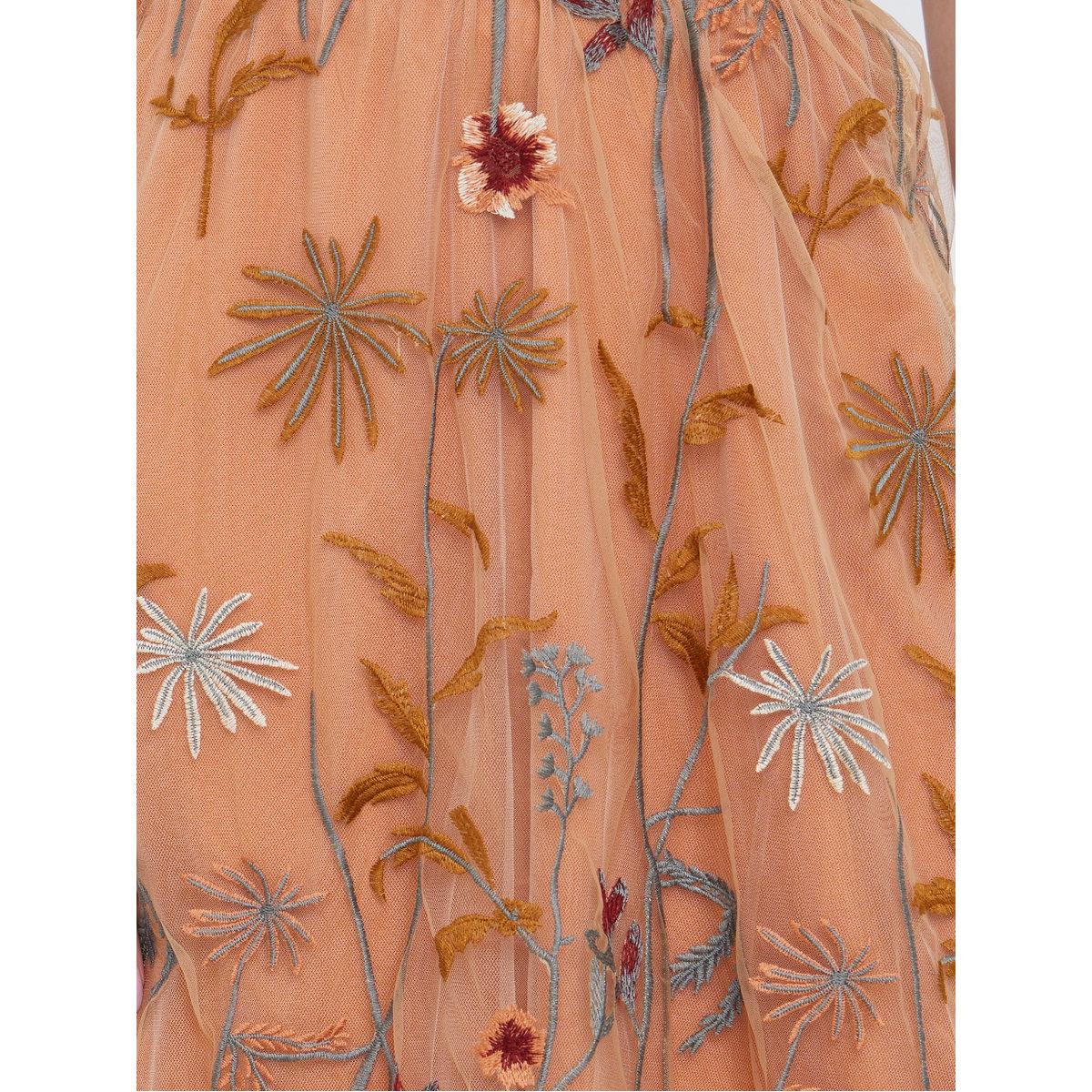 Take Two Women's A-Line Floral Embroidery Mesh Maxi Skirt-women-clothing-bottoms-skirts-image-3