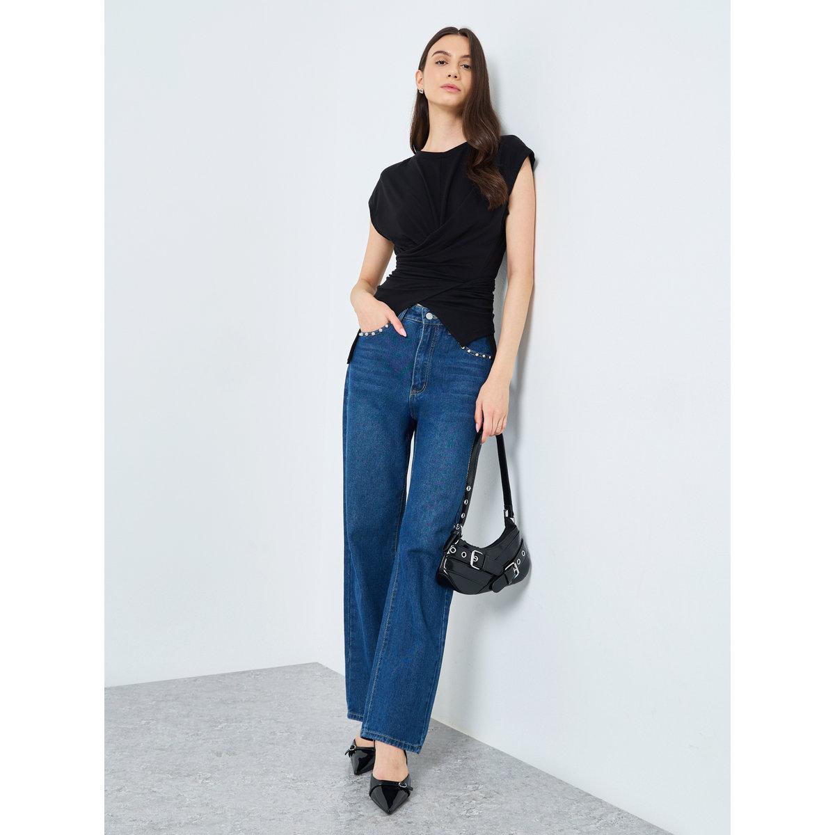 Take Two Women Solid Sleeveless Twist Front Top-women-clothing-shirtsandblouses-blouses-image-1