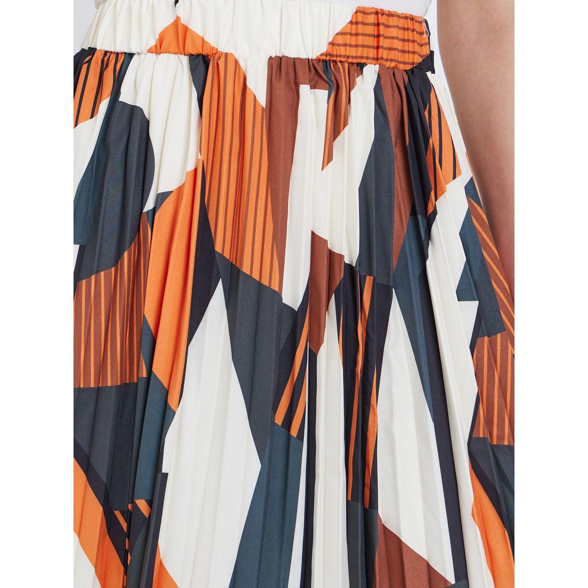 Take Two Women Geometric Print Pleated Midi Skirt-women-clothing-bottoms-skirts-image-3