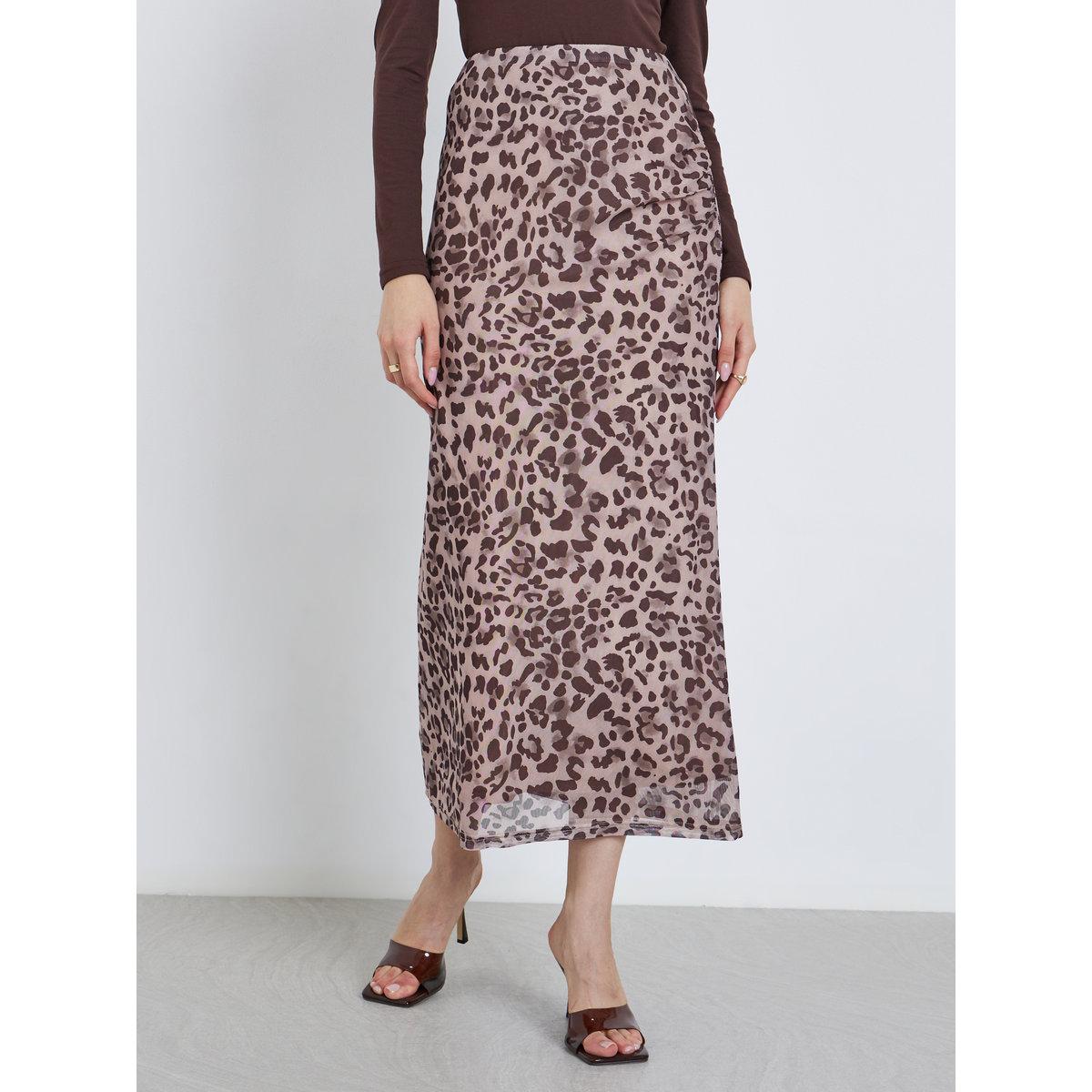 Take Two Women's Leopard Print Bodycon Maxi Skirt-women-clothing-bottoms-skirts-image-2