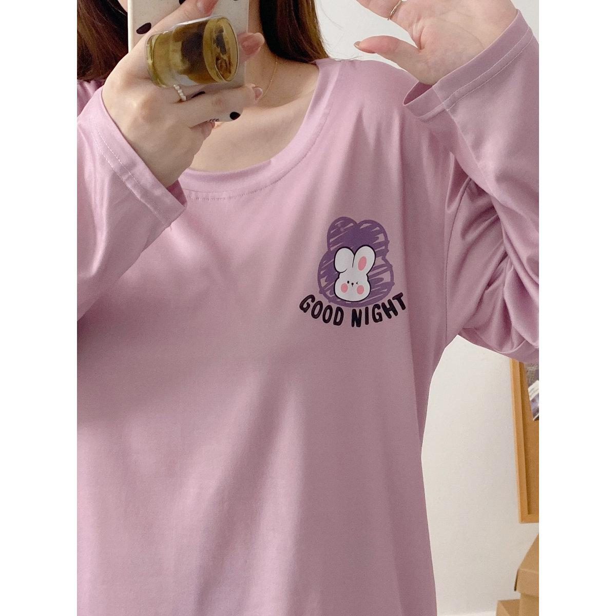 Take Two Women Graphic Print T-Shirt and Pyjama Set-women-clothing-nightwear-pyjamas-longsets-image-5