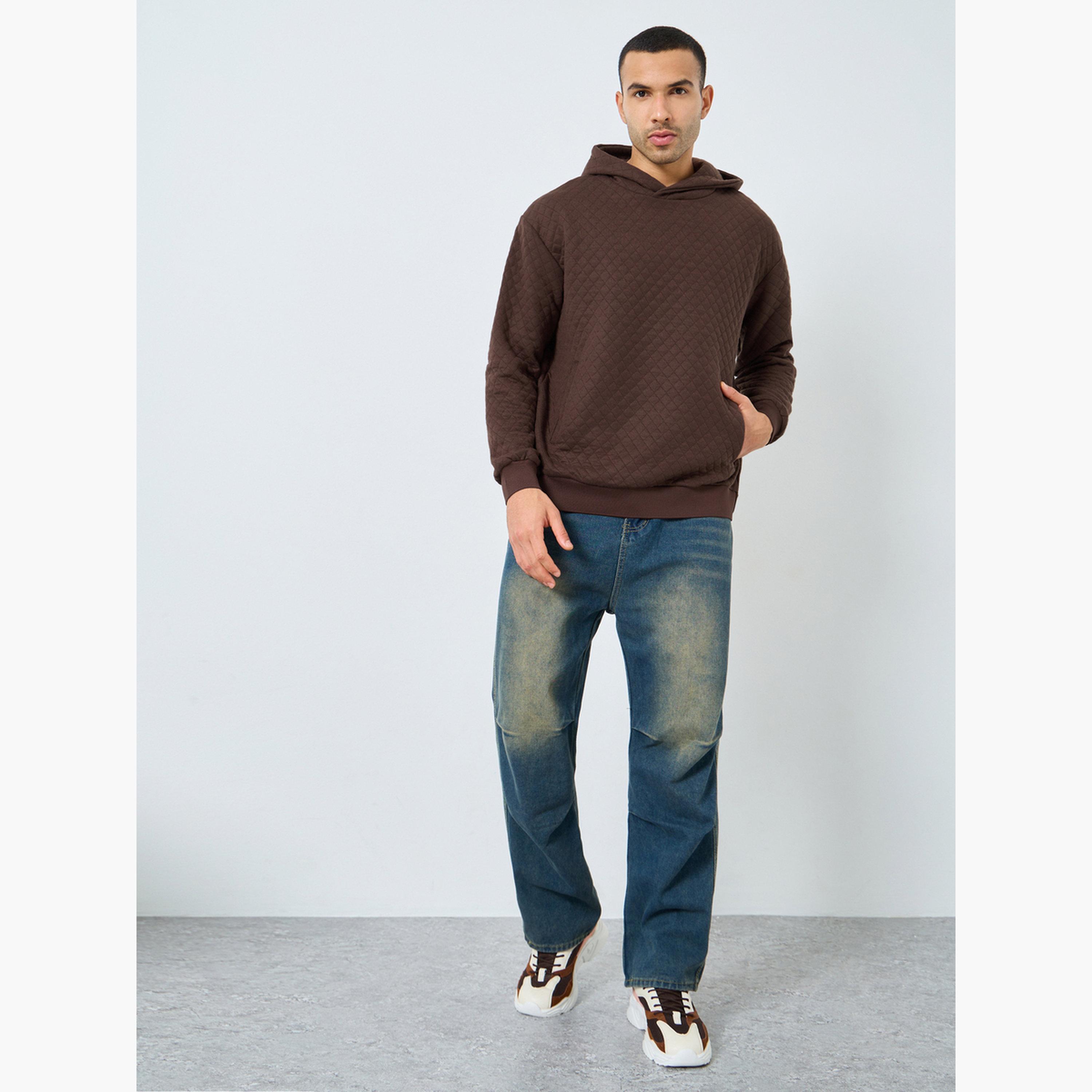 Styli Quilted Hooded Neck Long Sleeves Men's Hoodie-men-winterwear-hoodiesandsweatshirts-image-2