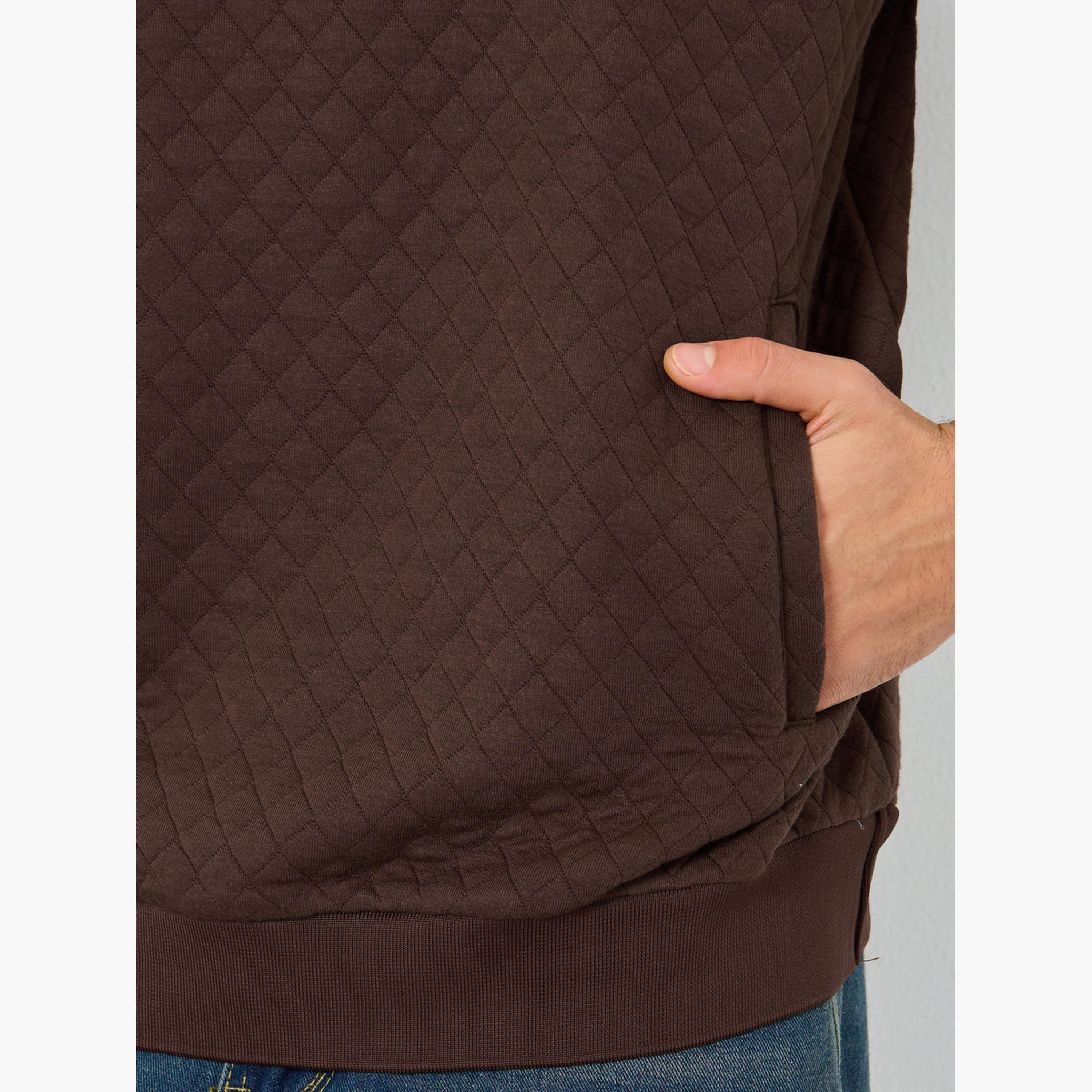 Styli Quilted Hooded Neck Long Sleeves Men's Hoodie-men-winterwear-hoodiesandsweatshirts-image-3