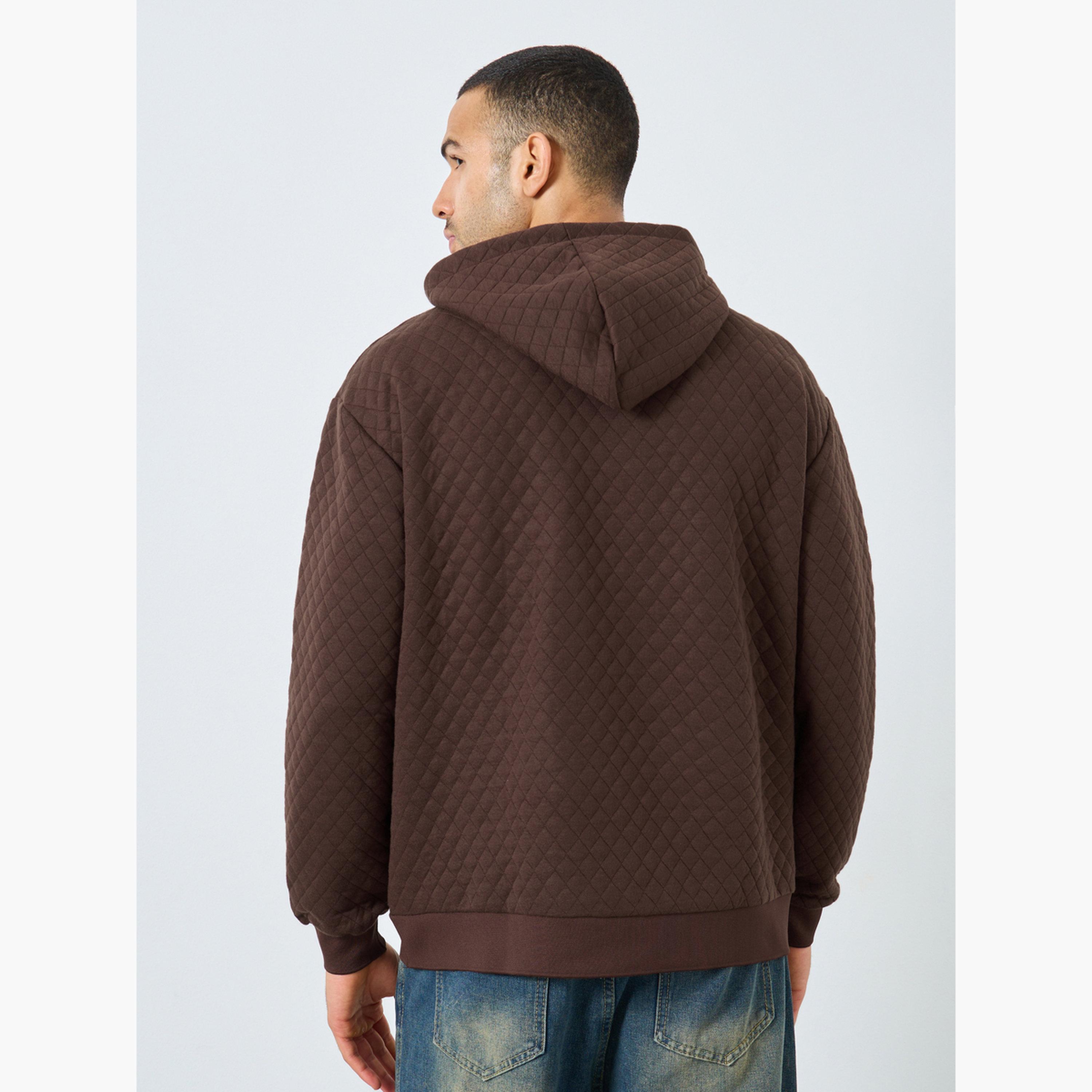 Styli Quilted Hooded Neck Long Sleeves Men's Hoodie-men-winterwear-hoodiesandsweatshirts-image-4
