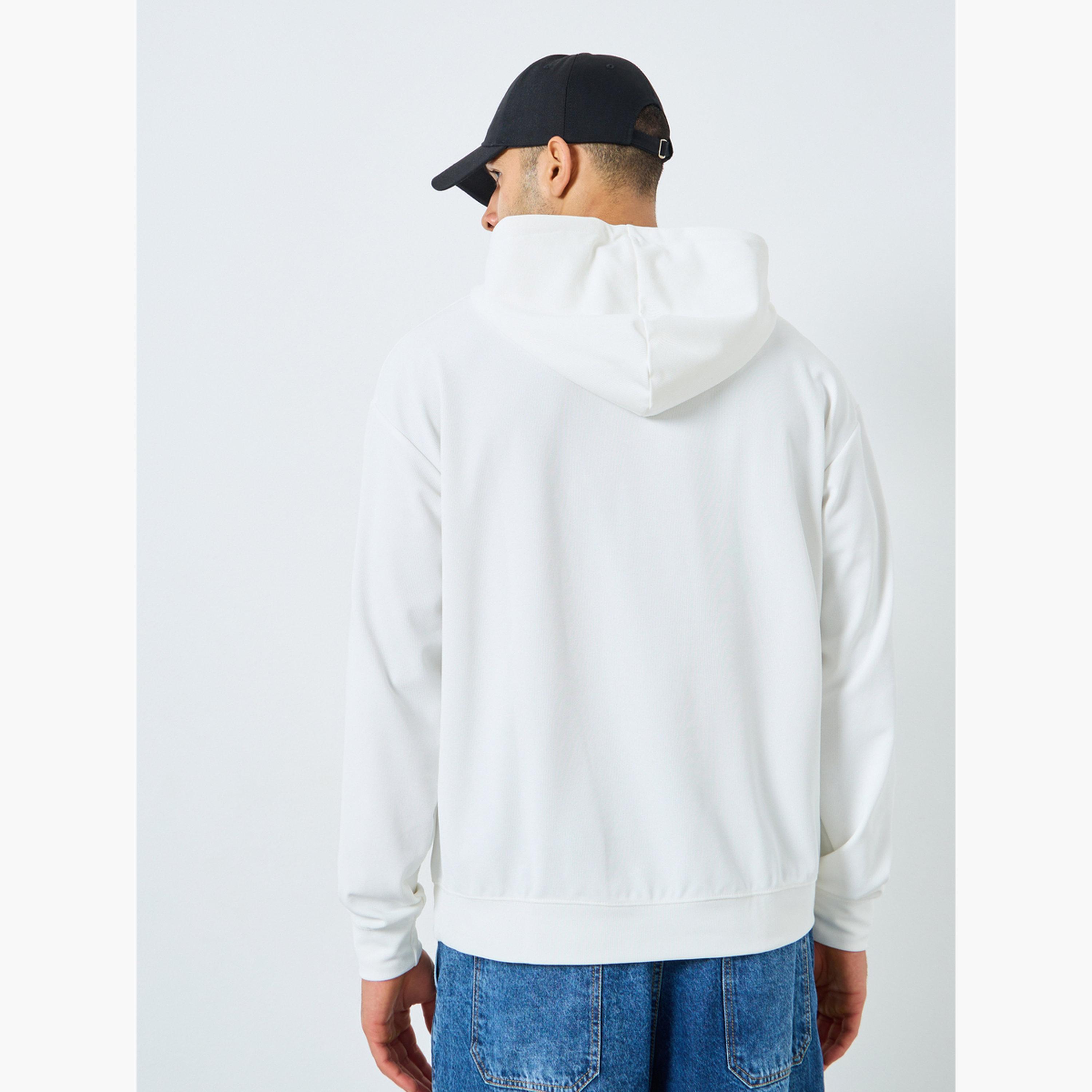 ستايلي - هودي حجم كبير بنقشة الوافل الأبيض-men-winterwear-hoodiesandsweatshirts-image-4