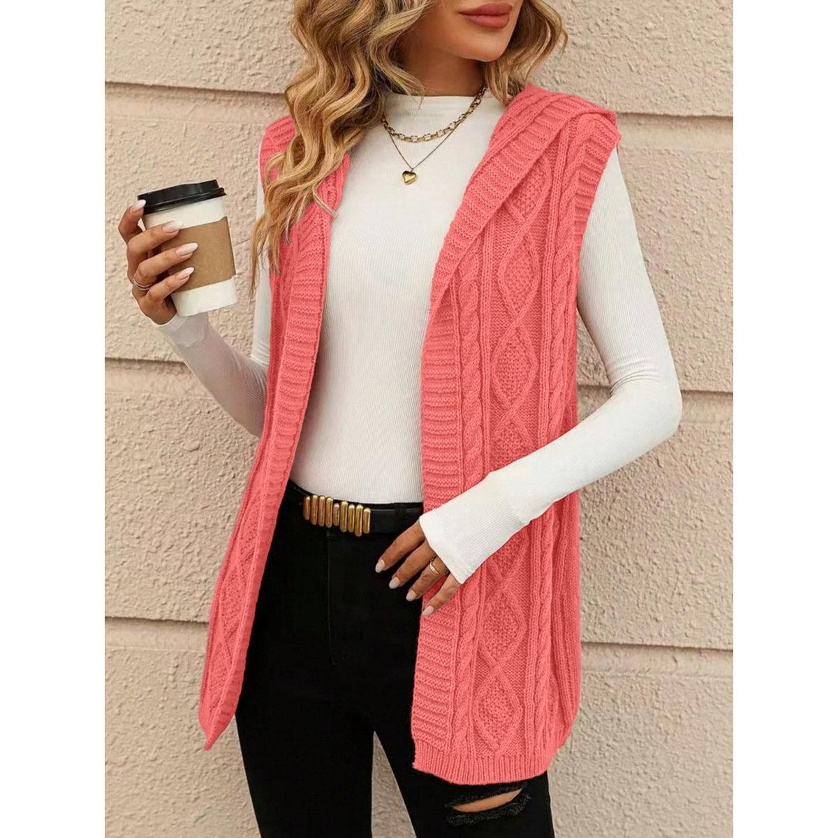 Take Two Plus Size Hooded Cable Knit Cardigan-women-clothing-hoodiesandsweatshirts-hoodies-image-3