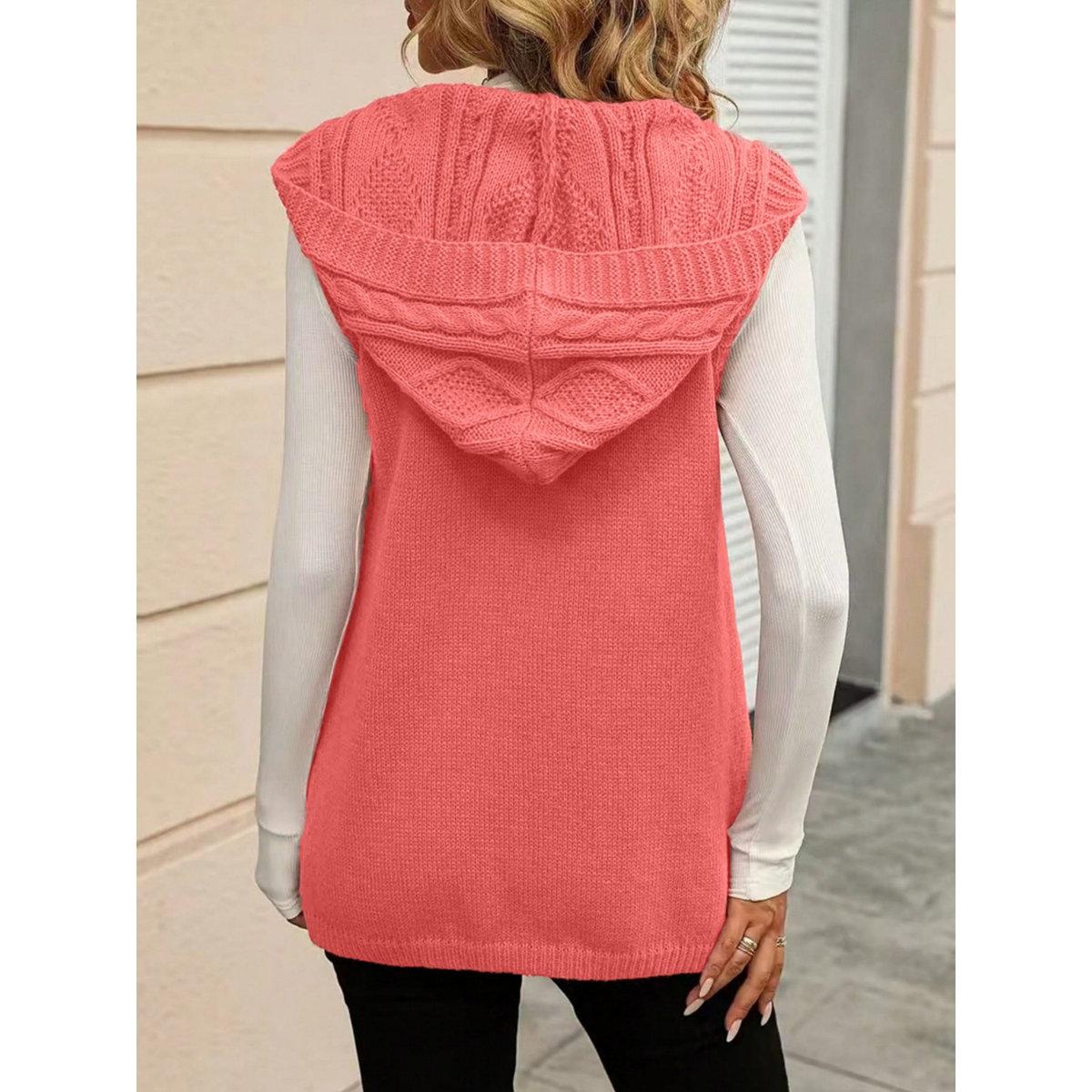 Take Two Plus Size Hooded Cable Knit Cardigan-women-clothing-hoodiesandsweatshirts-hoodies-image-5