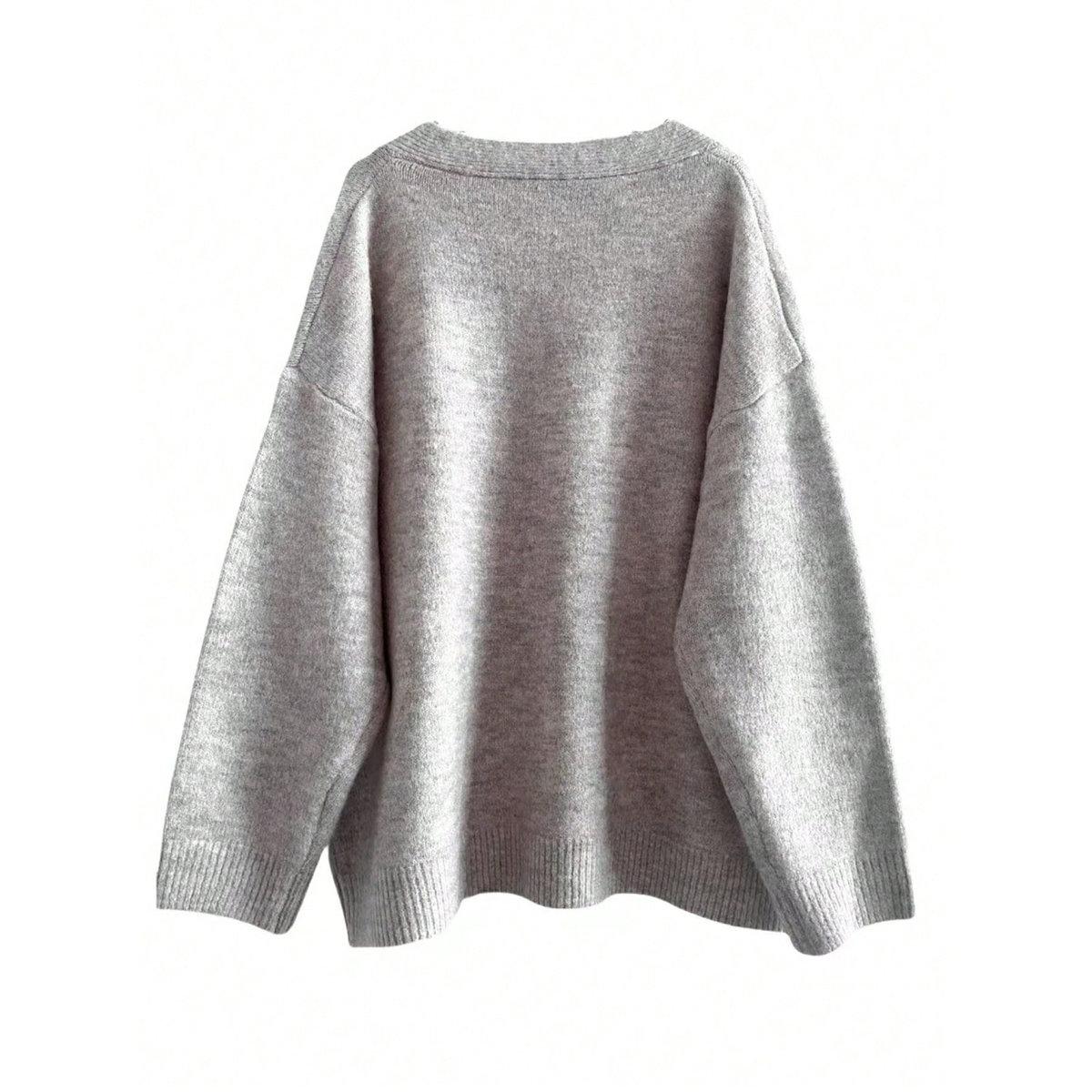 Take Two Plus Size Solid V Neck Knit Sweater-women-clothing-hoodiesandsweatshirts-hoodies-image-3