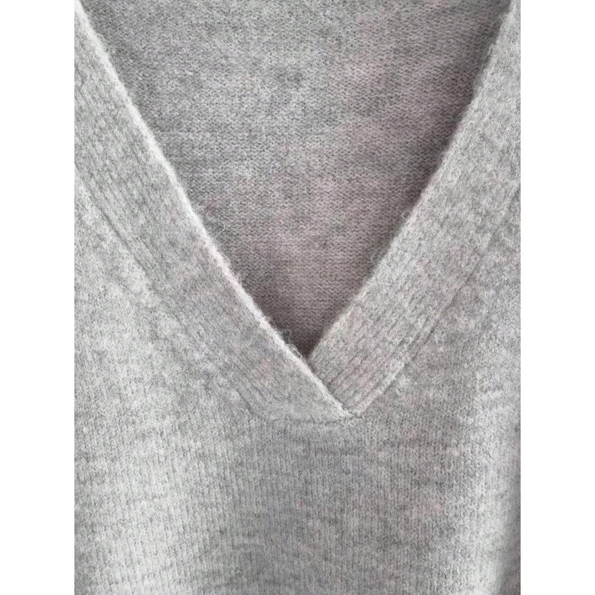 Take Two Plus Size Solid V Neck Knit Sweater-women-clothing-hoodiesandsweatshirts-hoodies-image-4