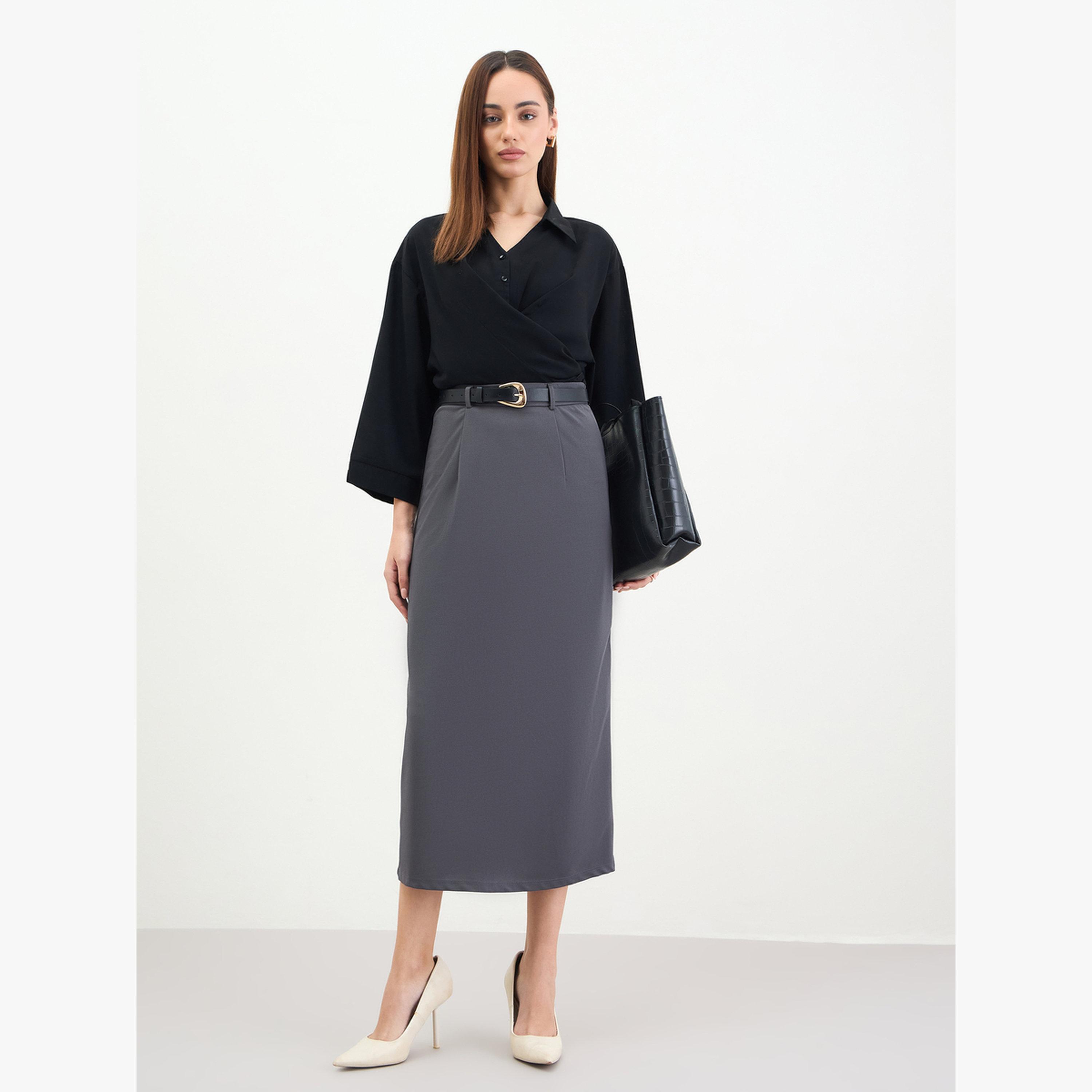 تنورة ميدي بحافة واسعة-women-clothing-bottoms-skirts-image-2