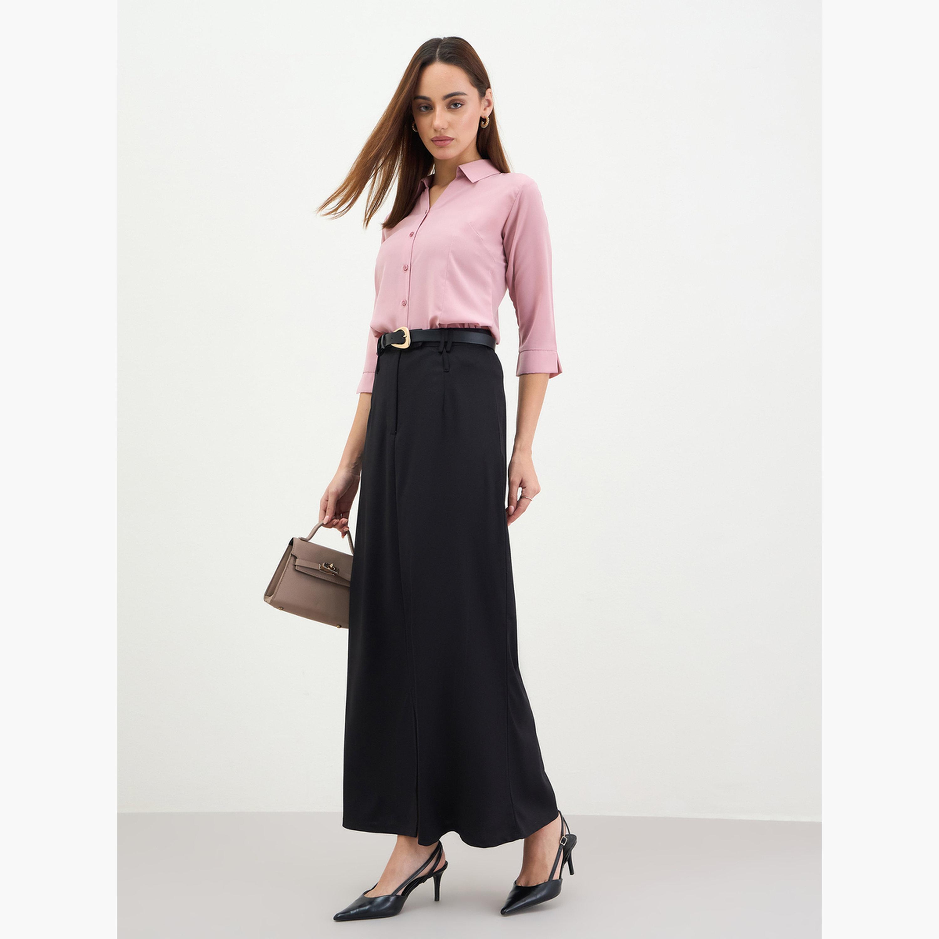 طقم قميص بأزرار وبنطلون-women-clothing-bottoms-skirts-image-3