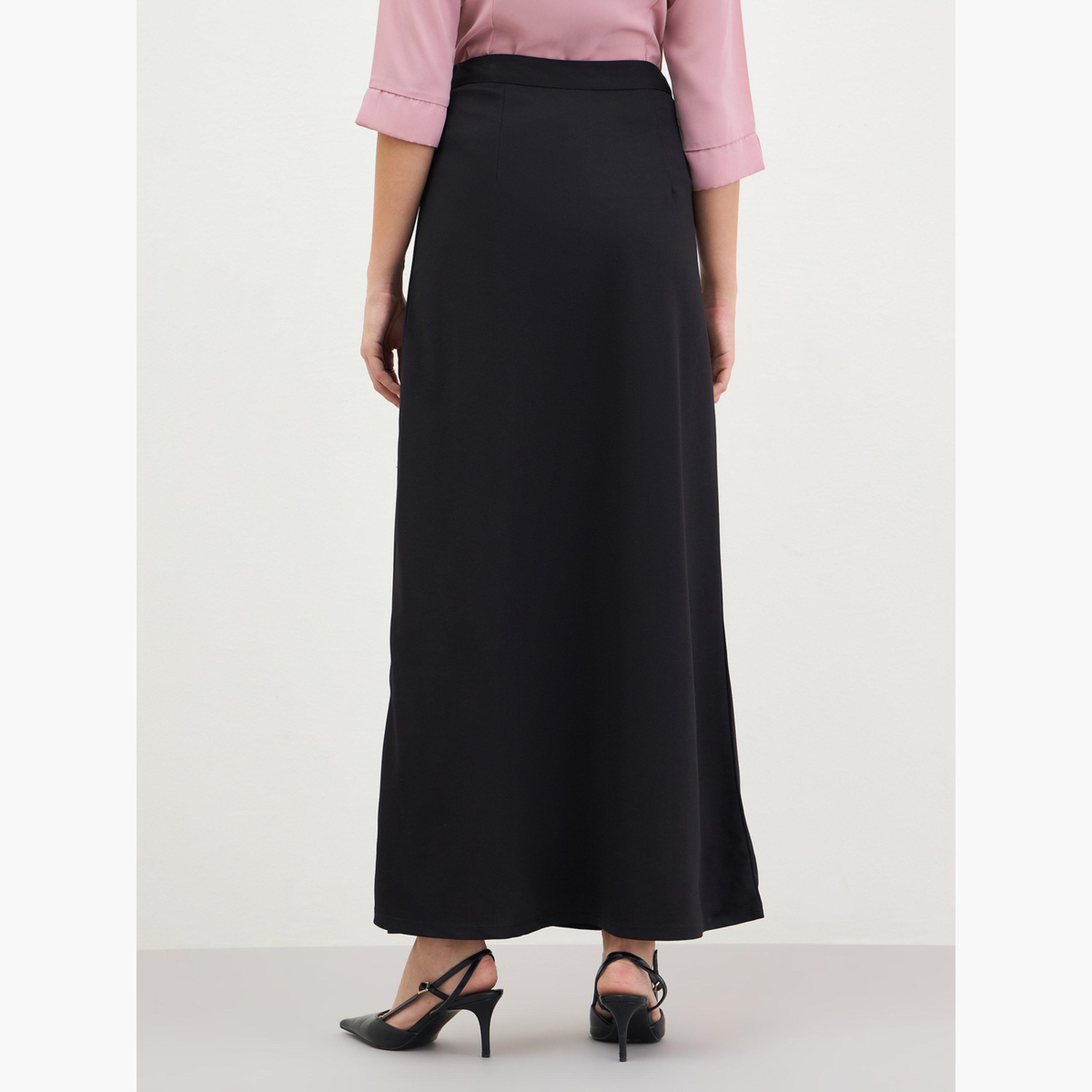 Styli Women Solid Tailored Maxi Skirt-women-clothing-bottoms-skirts-image-5