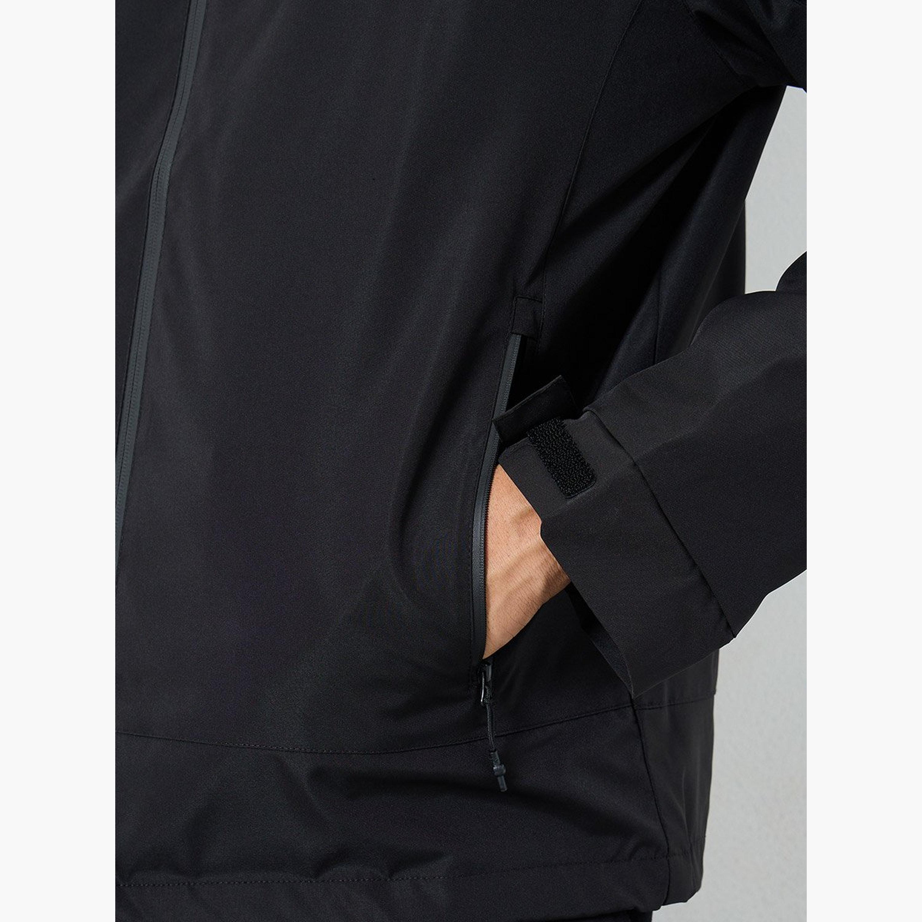 Styli Solid Hooded Neck Long Sleeves Men's Zip Through Jacket-men-clothing-jacketsandblazers-jackets-image-5