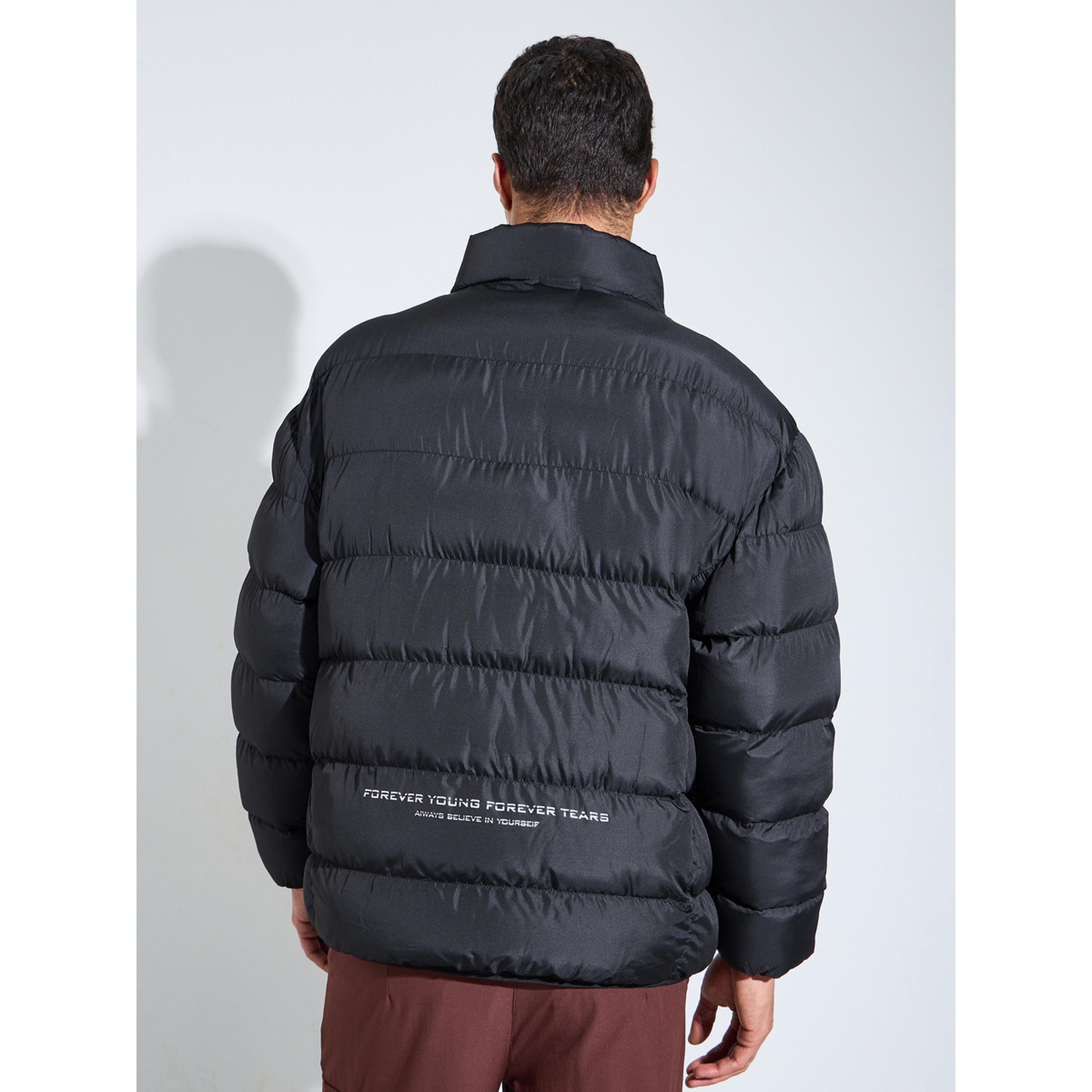 Styli Black Men Oversized Puffer Jacket-men-clothing-jacketsandblazers-jackets-image-3