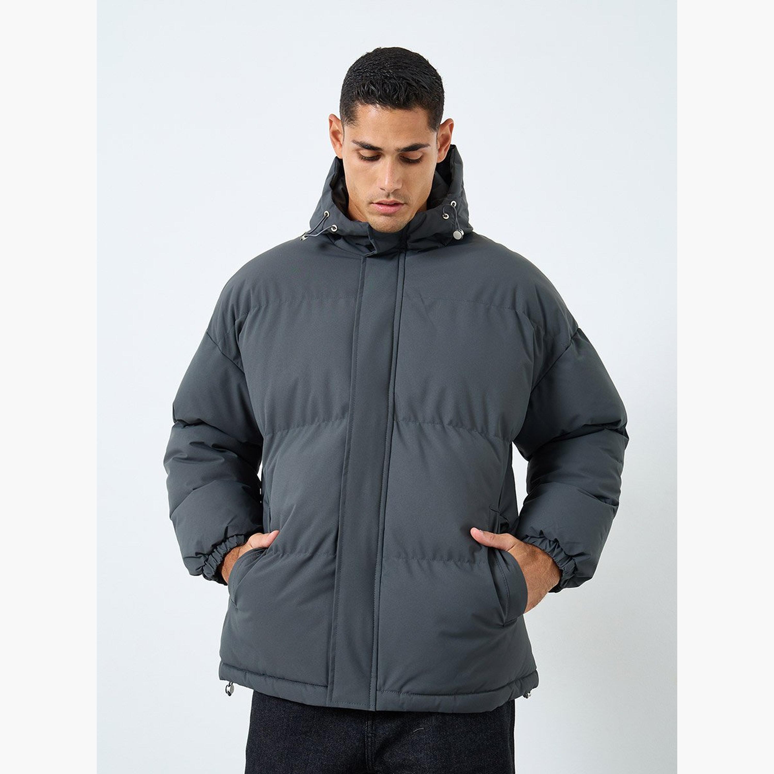 ستايلي - جاكيت للرجال منفوخ مقاس كبير بغطاء للرأس-men-clothing-jacketsandblazers-jackets-image-4