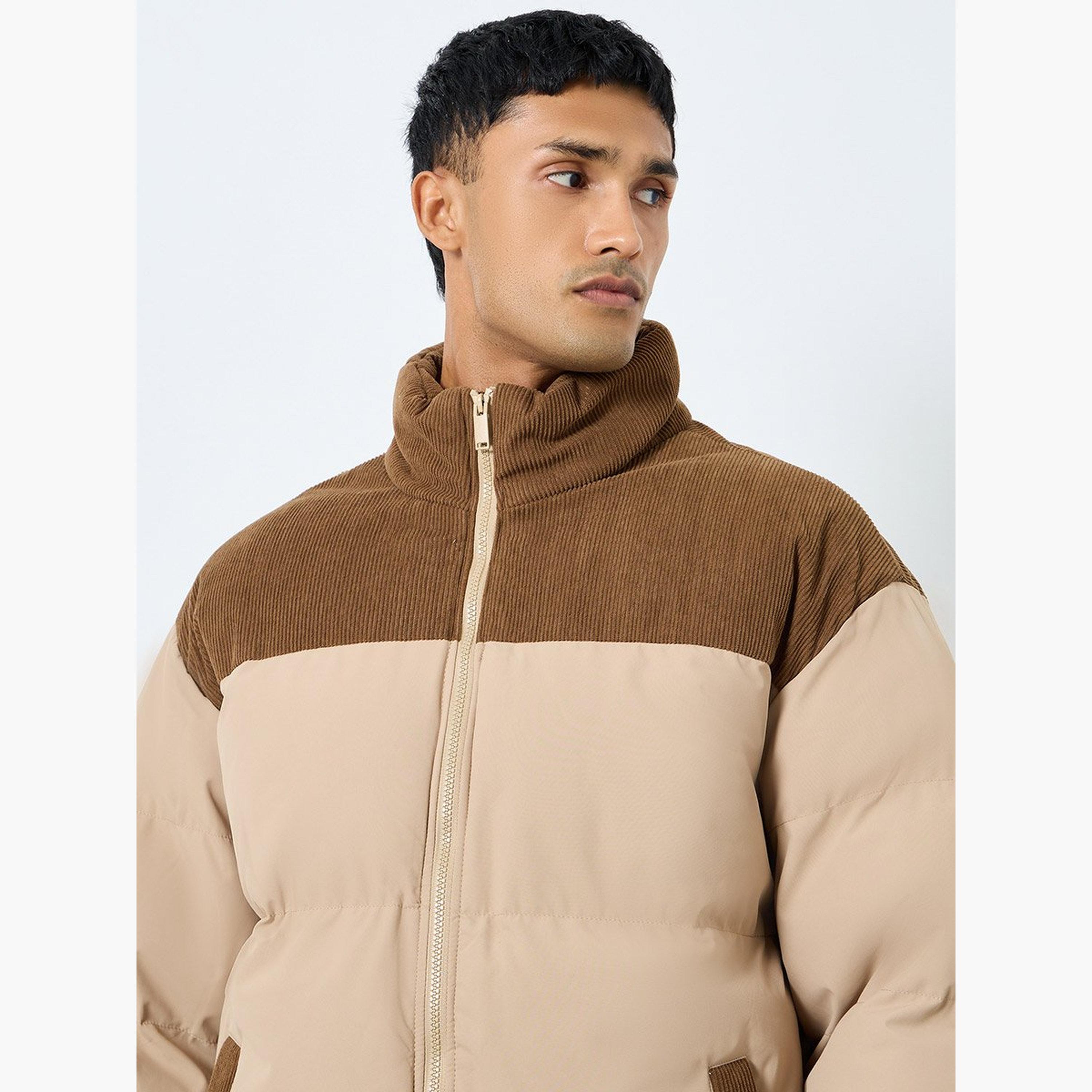 Styli Men Oversized Zip Up Quilted Puffer Jackets-men-clothing-jacketsandblazers-jackets-image-4