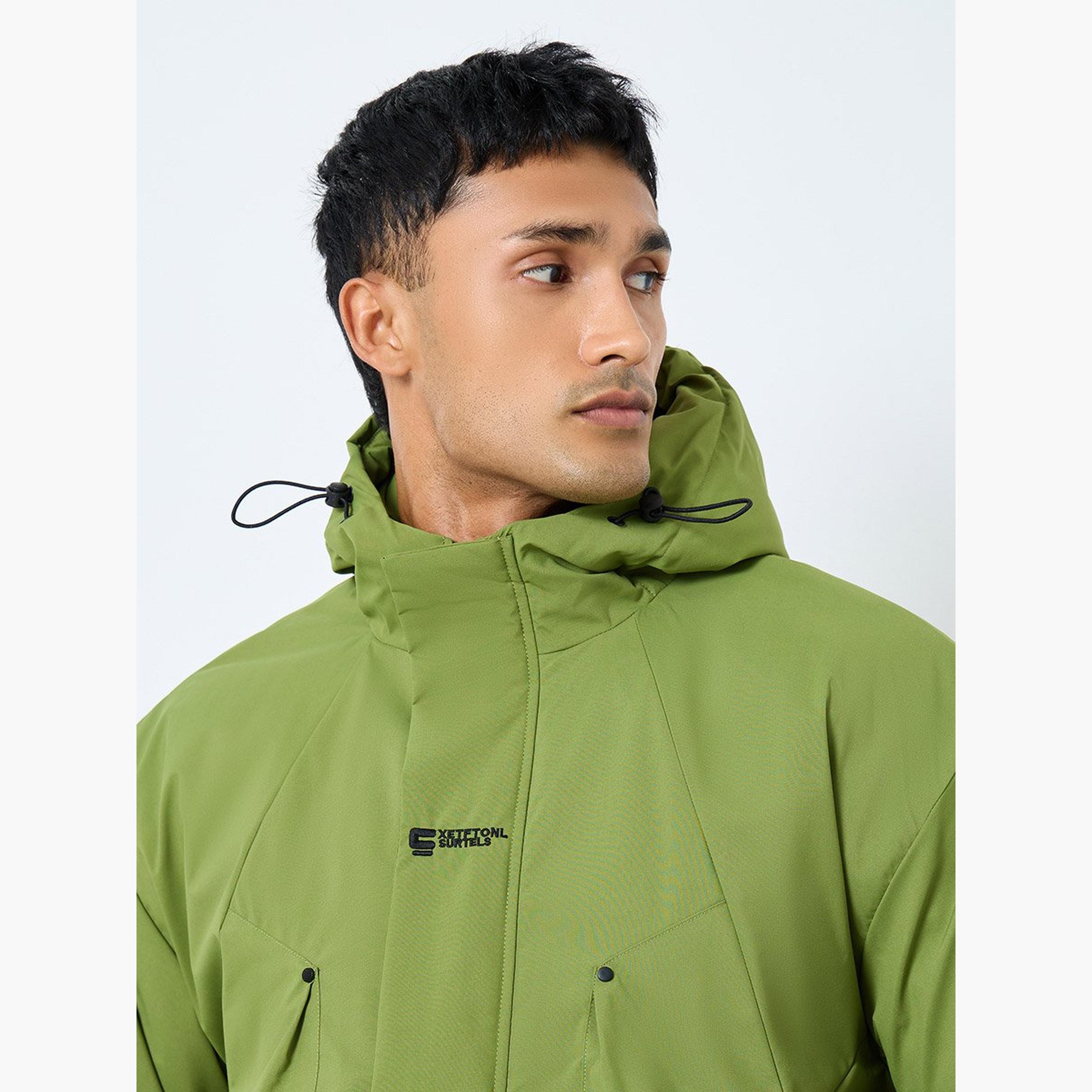 ستايلي - جاكيت للرجال مقاس كبير بغطاء للرأس ومضاد للرياح-men-clothing-jacketsandblazers-jackets-image-4