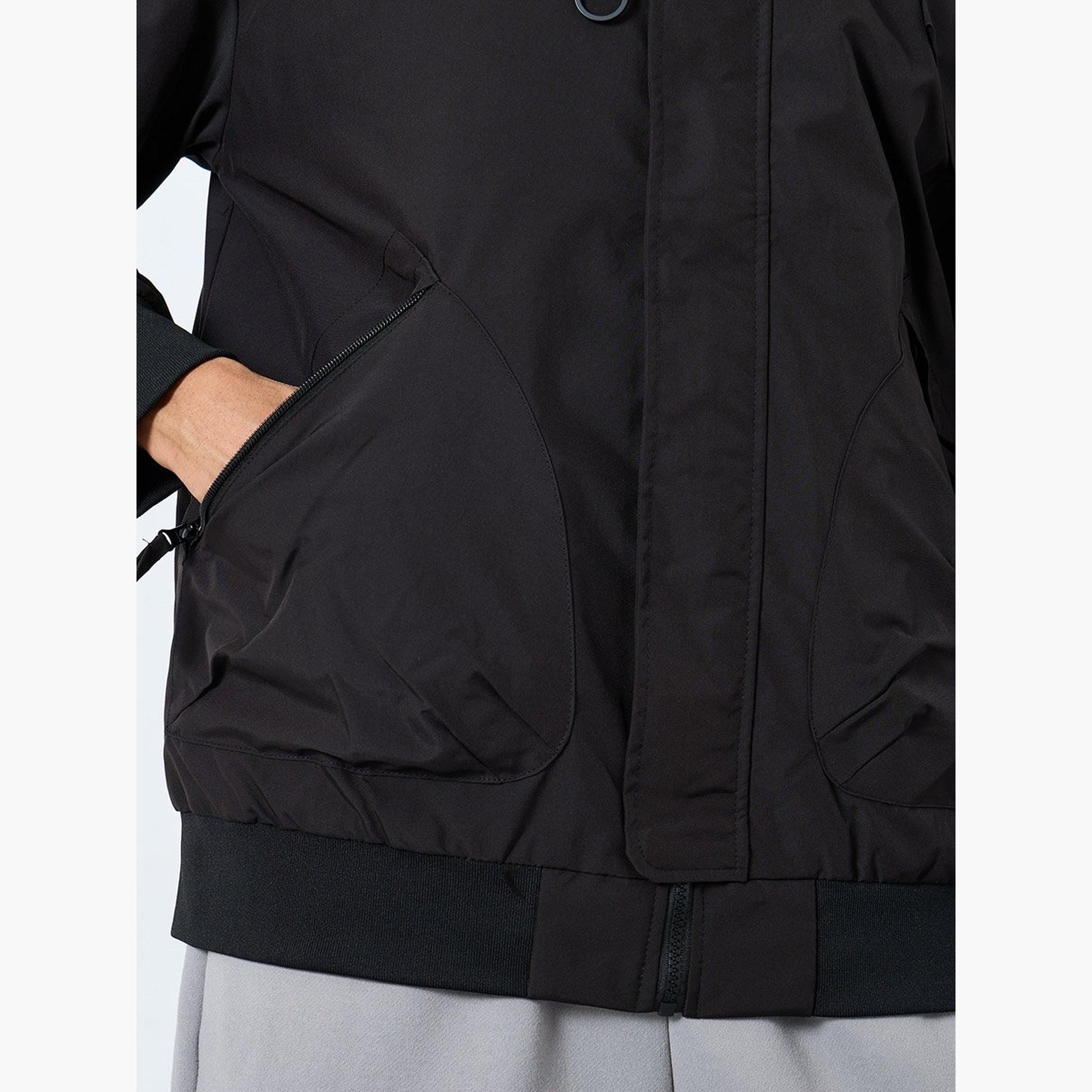 ستايلي - جاكيت بومبر للرجال أسود سادة-men-clothing-jacketsandblazers-jackets-image-2