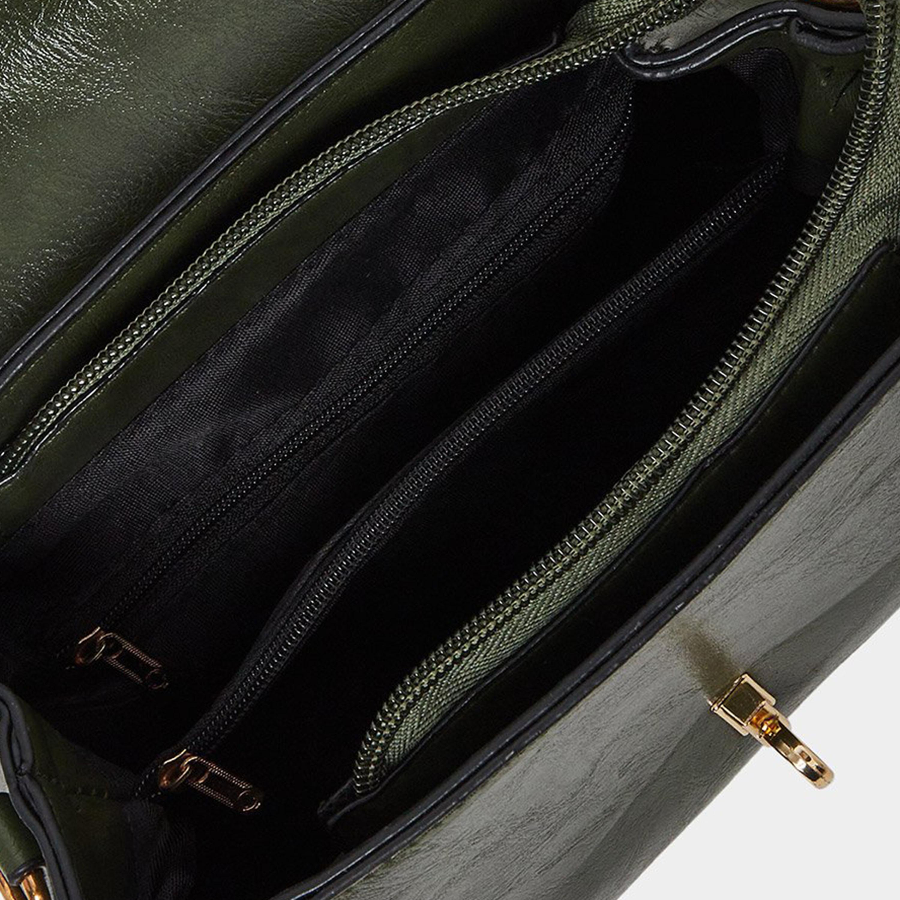 Styli Green Satchel Handbag-women-bagsandwallets-handbags-image-4