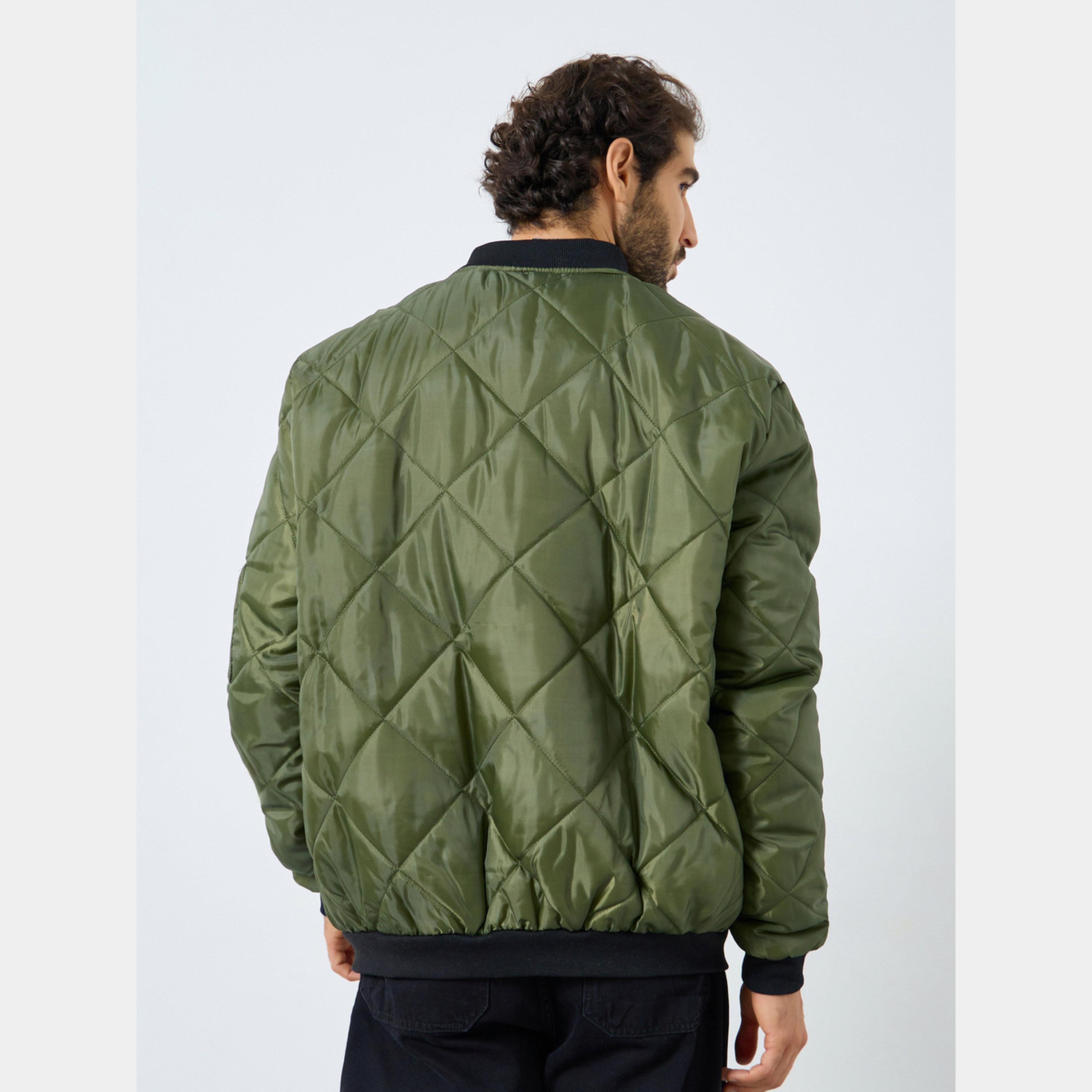 ستايلي - جاكيت رجالي خفيف الوزن مبطن برقبة دائرية وأكمام طويلة وسحاب-men-clothing-jacketsandblazers-jackets-image-5