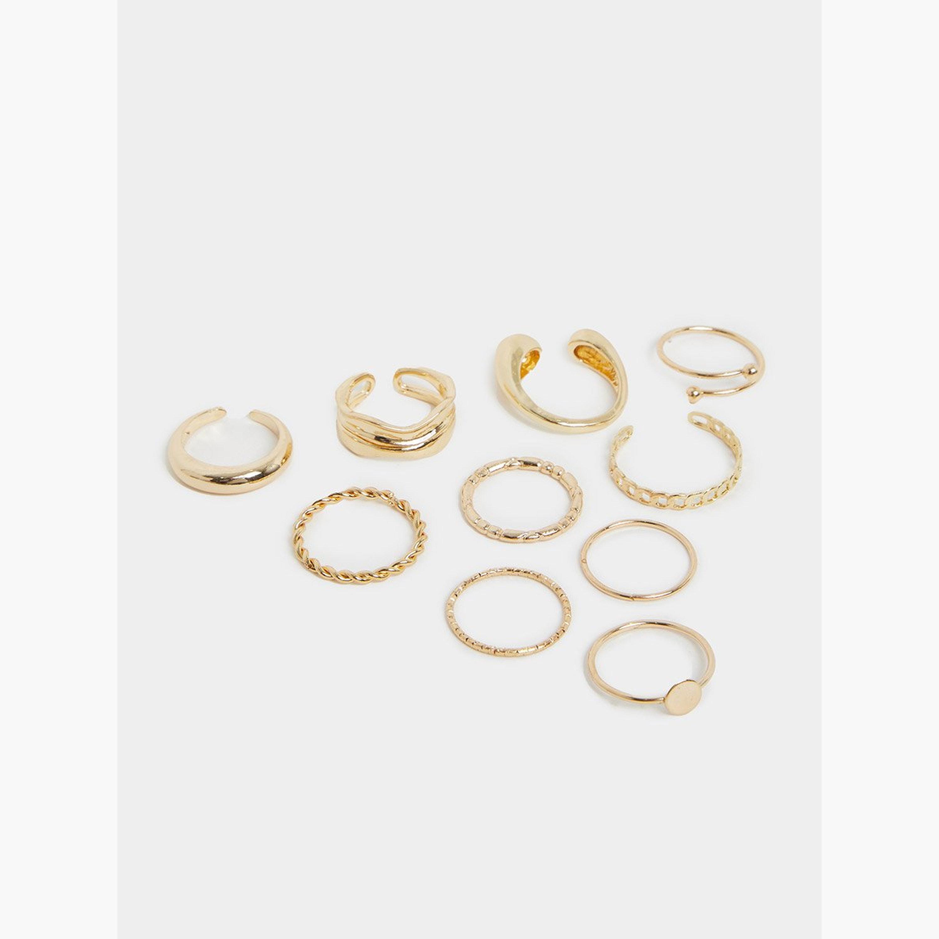 Styli Set of 10 - Assorted Cuff Rings-women-watchesandjewellery-jewellery-rings-image-2