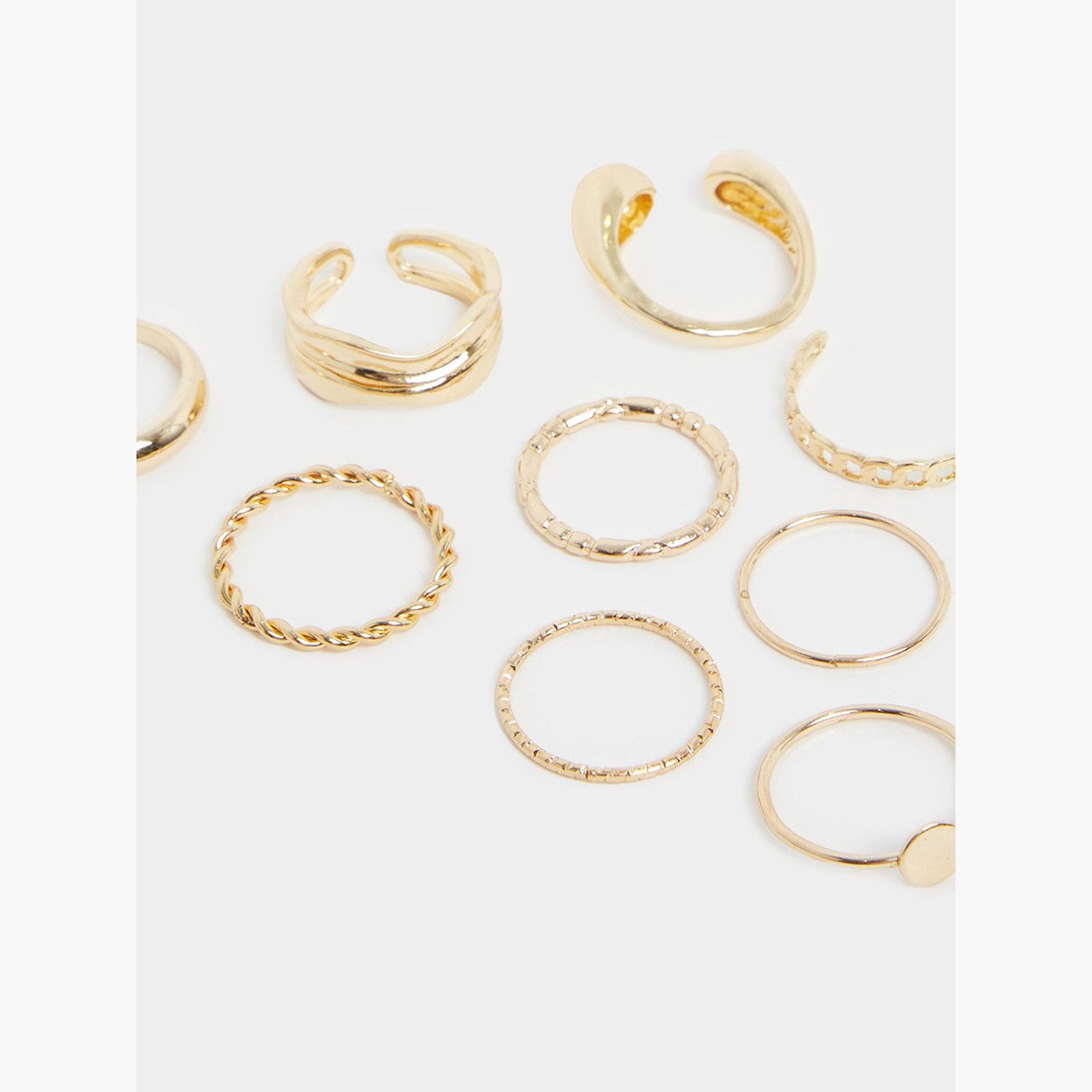 مجموعة من 10 - خواتم متنوعة-women-watchesandjewellery-jewellery-rings-image-4