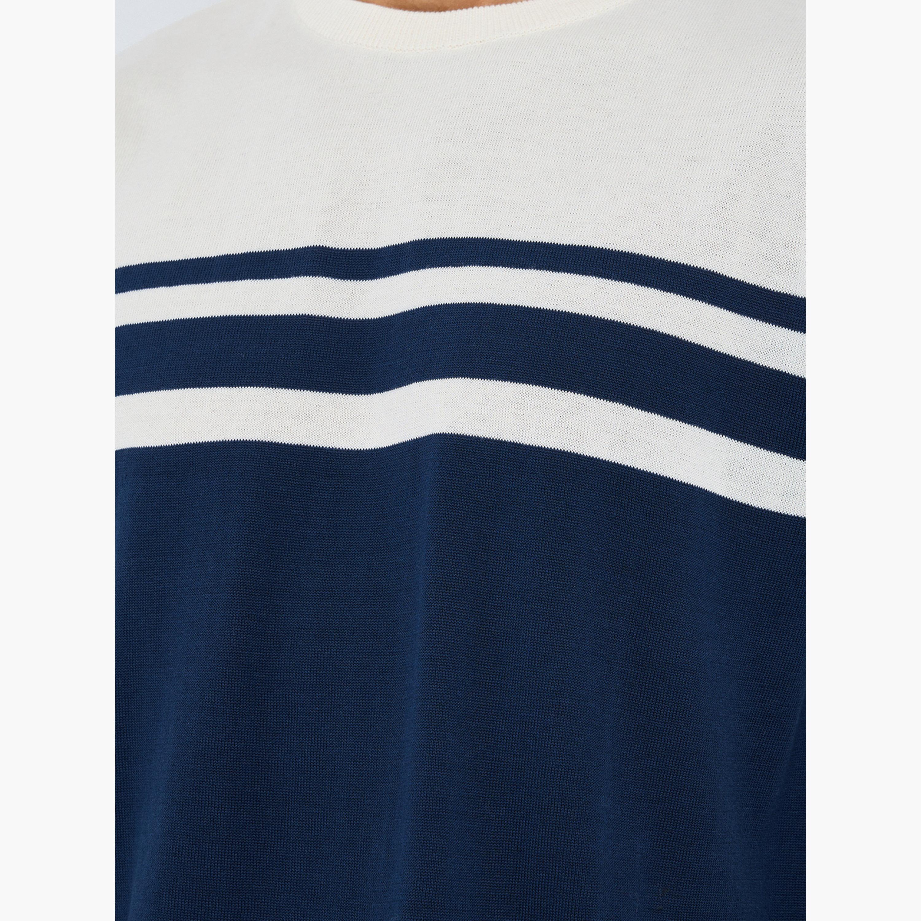 Styli Men Boxy Fit Flat Knit Striped T-Shirt-men-clothing-tshirtsandpolos-tshirts-image-3