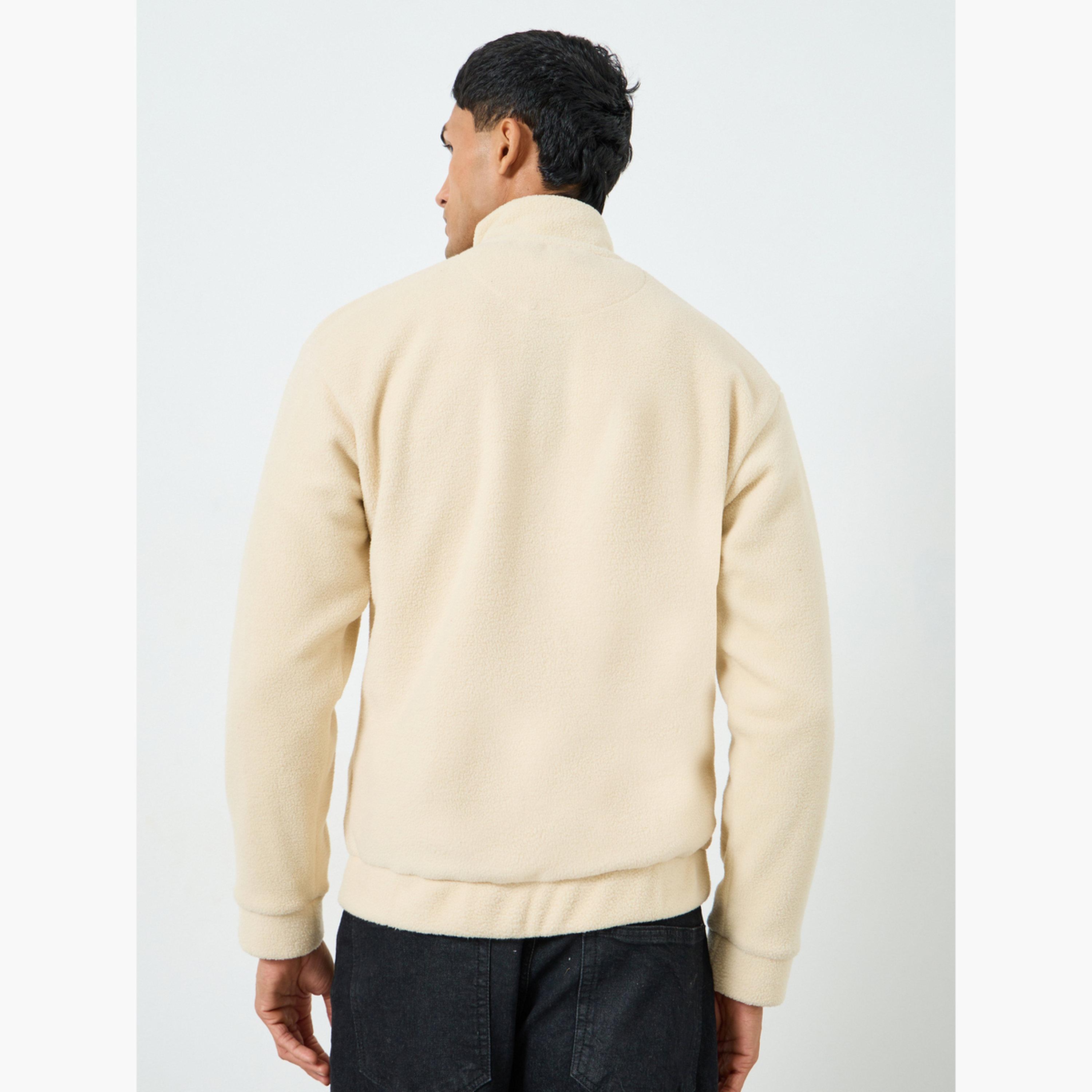 Styli Men Off-White Embroidered Fleece Sweater-men-winterwear-hoodiesandsweatshirts-image-4
