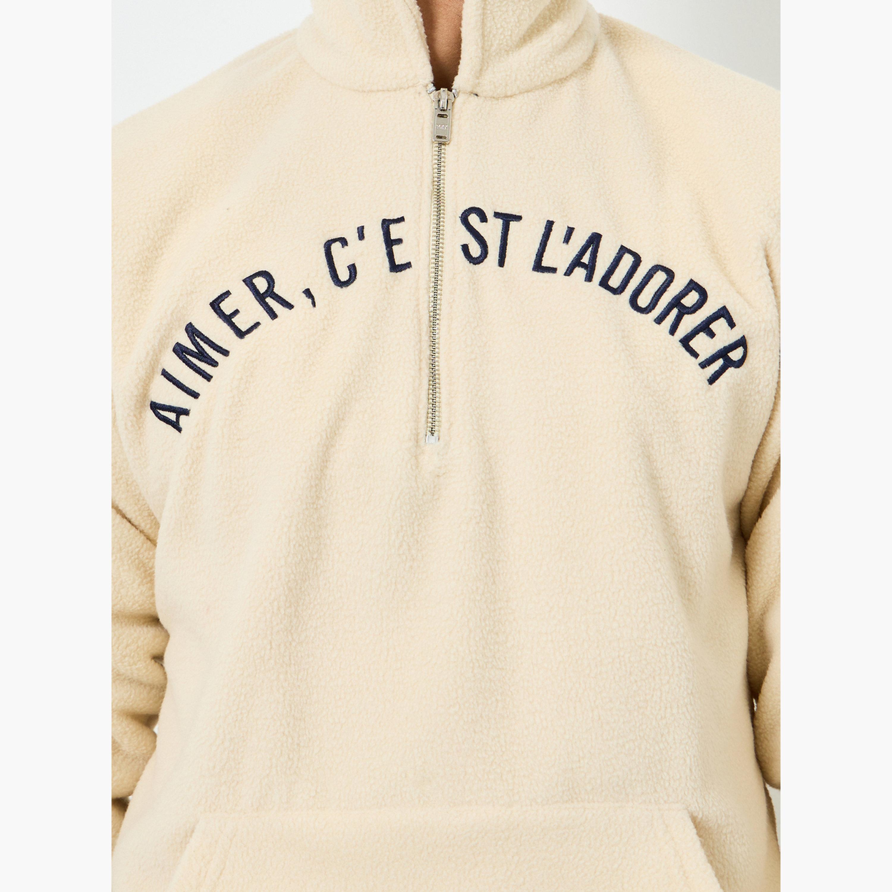 Styli Men Off-White Embroidered Fleece Sweater-men-winterwear-hoodiesandsweatshirts-image-5