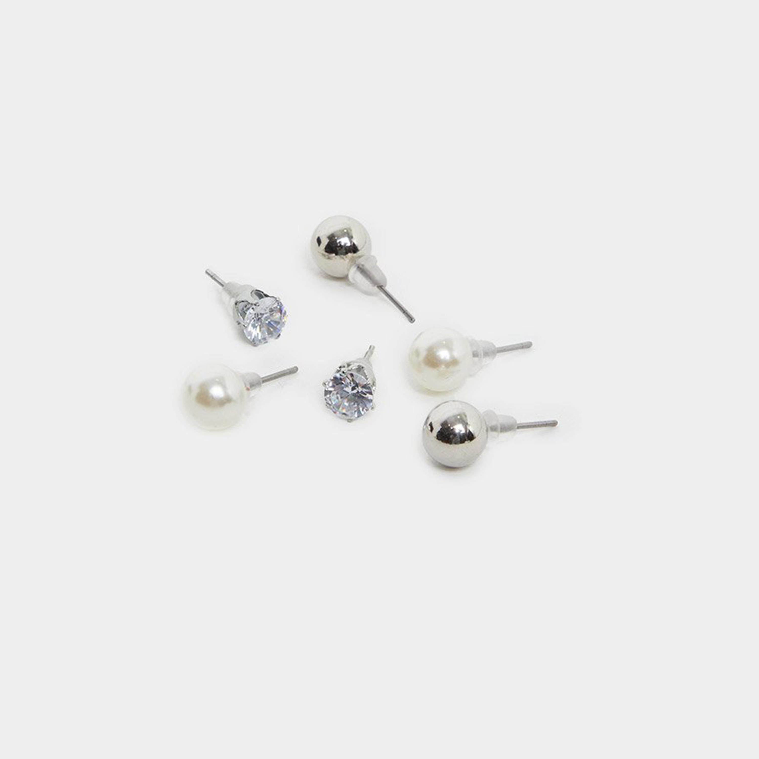 Styli Set of 6 - Plain Assorted Earrings-women-watchesandjewellery-jewellery-earrings-image-2