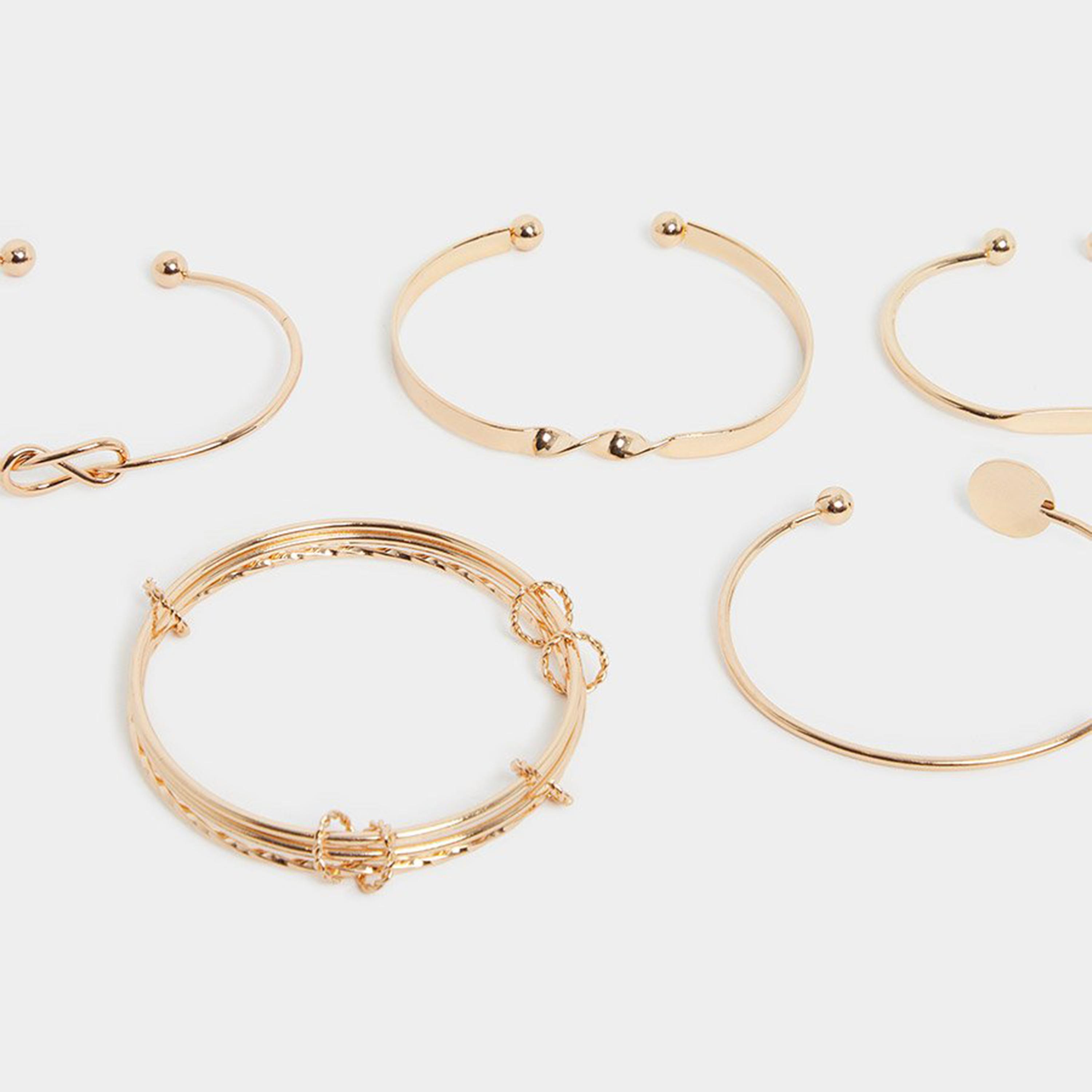 مجموعة من 5 - سوار يد مُتنوع-women-watchesandjewellery-jewellery-banglesandbracelets-image-3