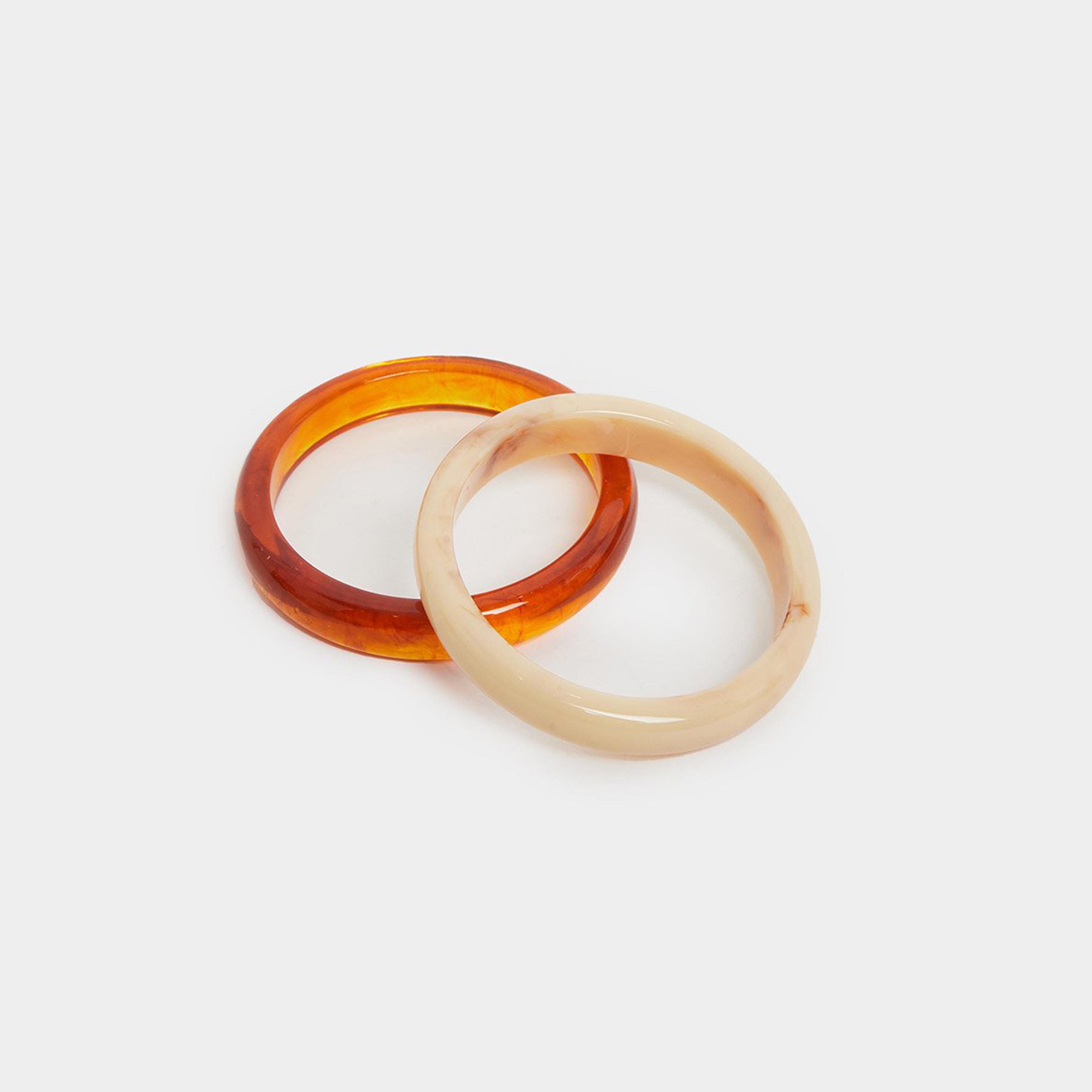 Styli Set of 2 - Tortoise Bangles-women-watchesandjewellery-jewellery-banglesandbracelets-image-1
