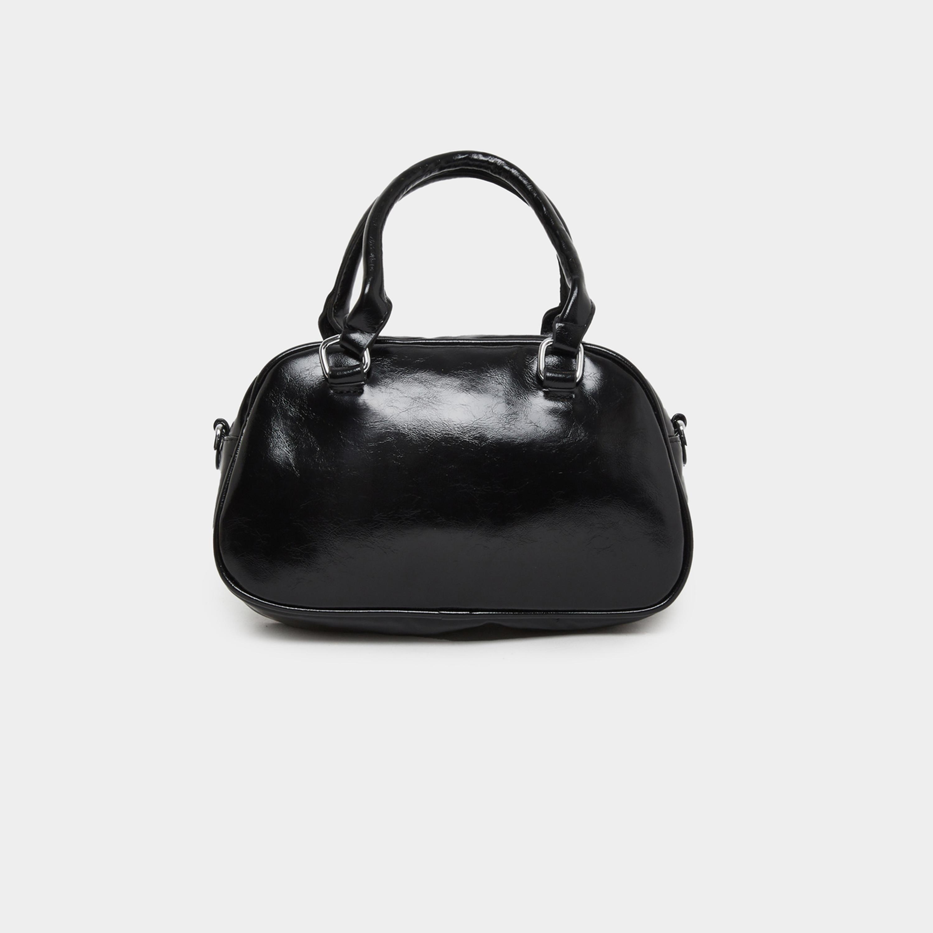 ستايلي - شنطة سيتي من الجلد الأسود اللامع-women-bagsandwallets-handbags-image-2