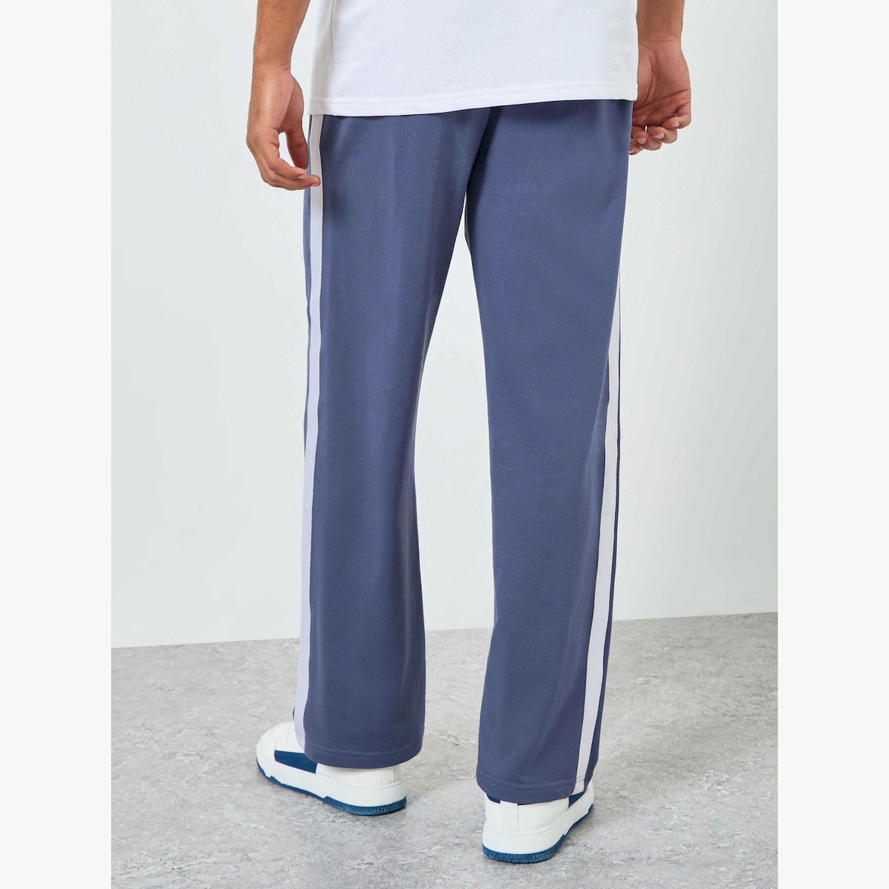Styli Men Grey Oversized Side Stripe Joggers-men-clothing-bottoms-joggers-image-5