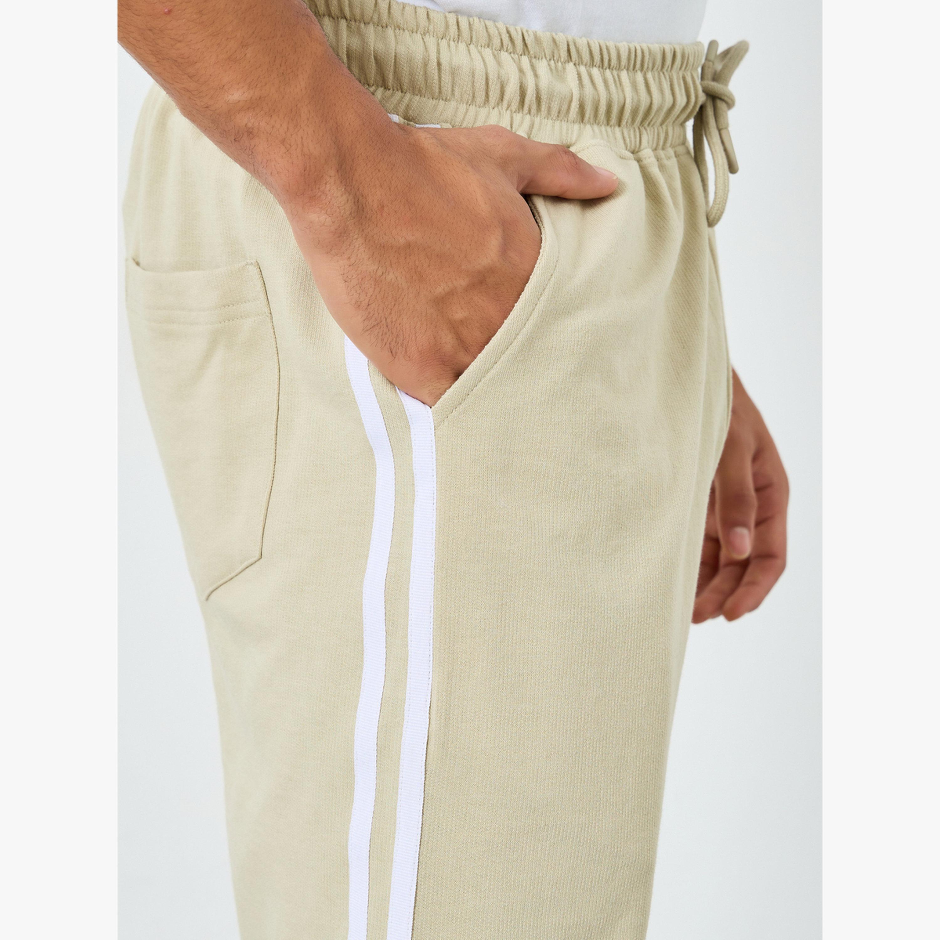 Styli Men Slim Fit Terry Joggers with Side Taping-men-clothing-bottoms-joggers-image-4