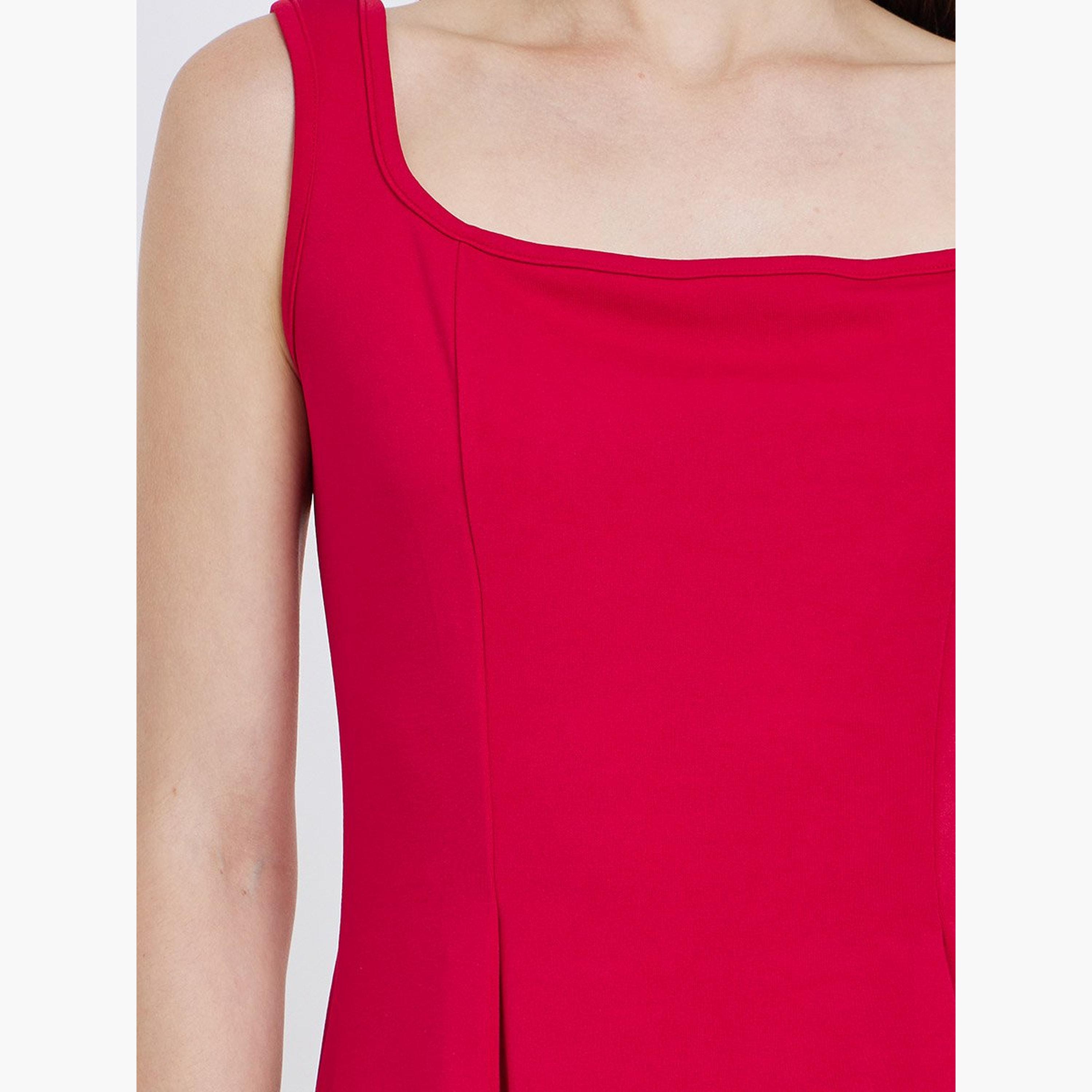 Take Two Women Red Sleeveless A-Line Mini Dress-women-clothing-dresses-image-4